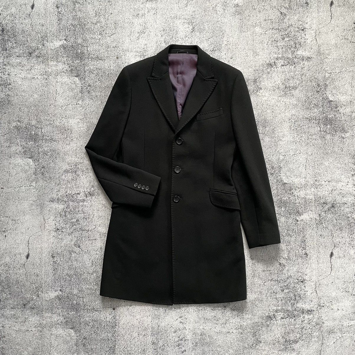 Dolce & Gabbana Dolce Gabbana Black Wool Coat Women Size S / US 4 / IT 40 - 2 Thumbnail