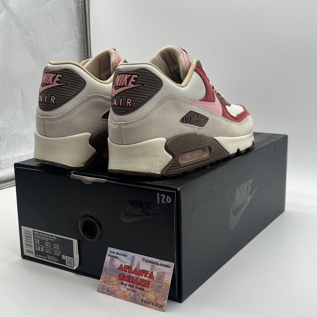 Nike Dqm x air max 90 bacon Size US 12 / EU 45 - 5 Thumbnail