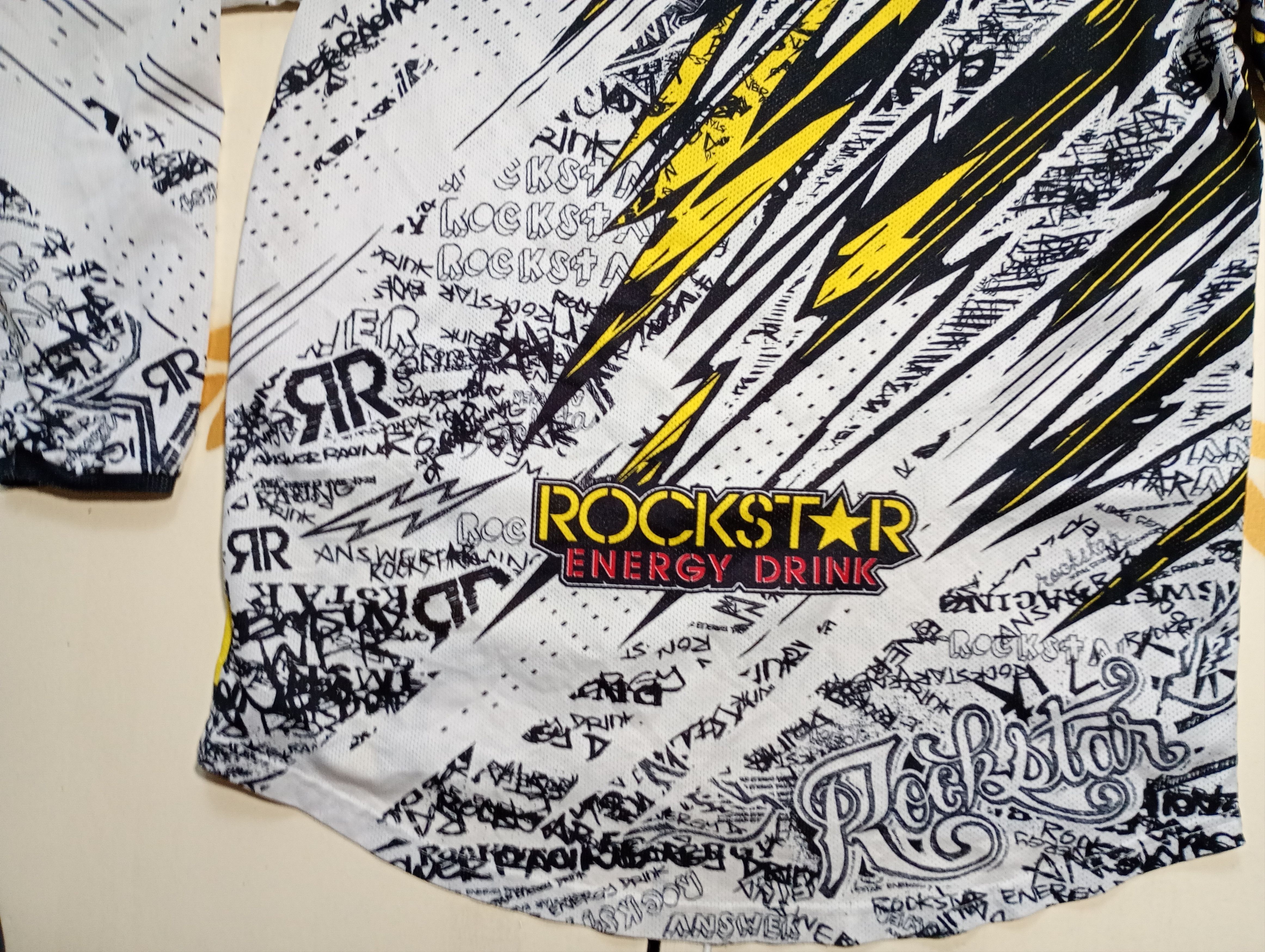Vintage Answer Racing x Rockstar Motocross Jersey Y2k Size US M / EU 48-50 / 2 - 14 Thumbnail