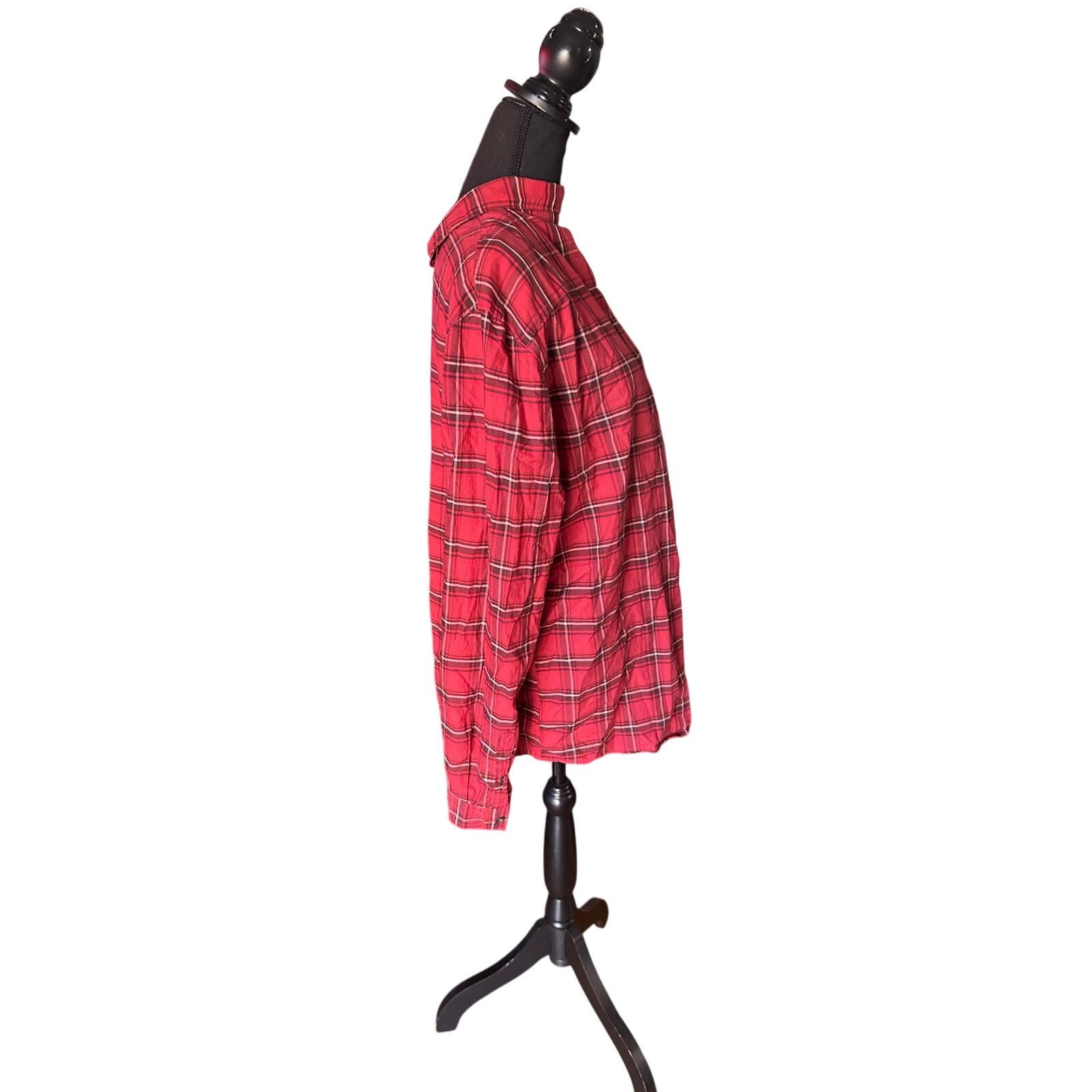 johnnie-O Johnnie- O Red Plaid Longsleeve Button Up Shirt Size US L / EU 52-54 / 3 - 5 Thumbnail