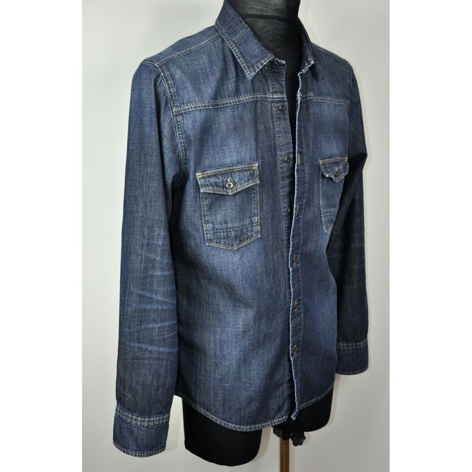 Paige Paige Denim Blue Men Shirt M Size US M / EU 48-50 / 2 - 4 Thumbnail