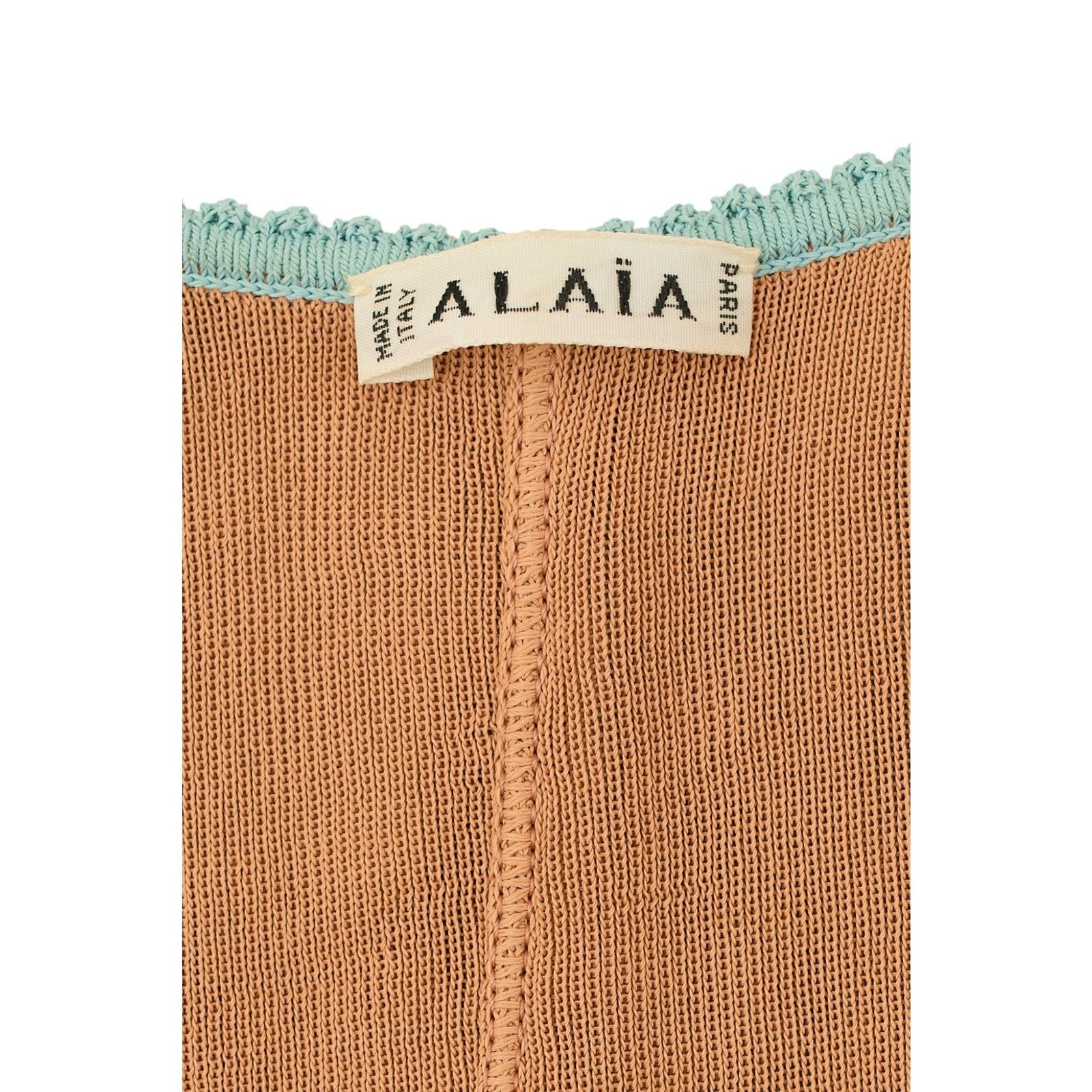Alaia Blue Viscose Top Size S / US 4 / IT 40 - 3 Thumbnail
