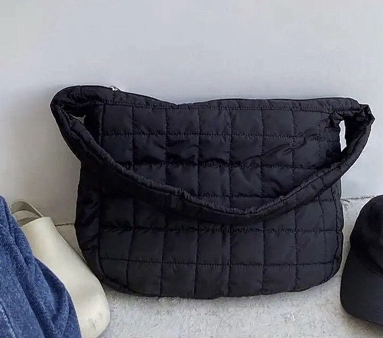 Japanese Brand Fashion quilted shoulder messenger bag vintage Size ONE SIZE - 3 Thumbnail