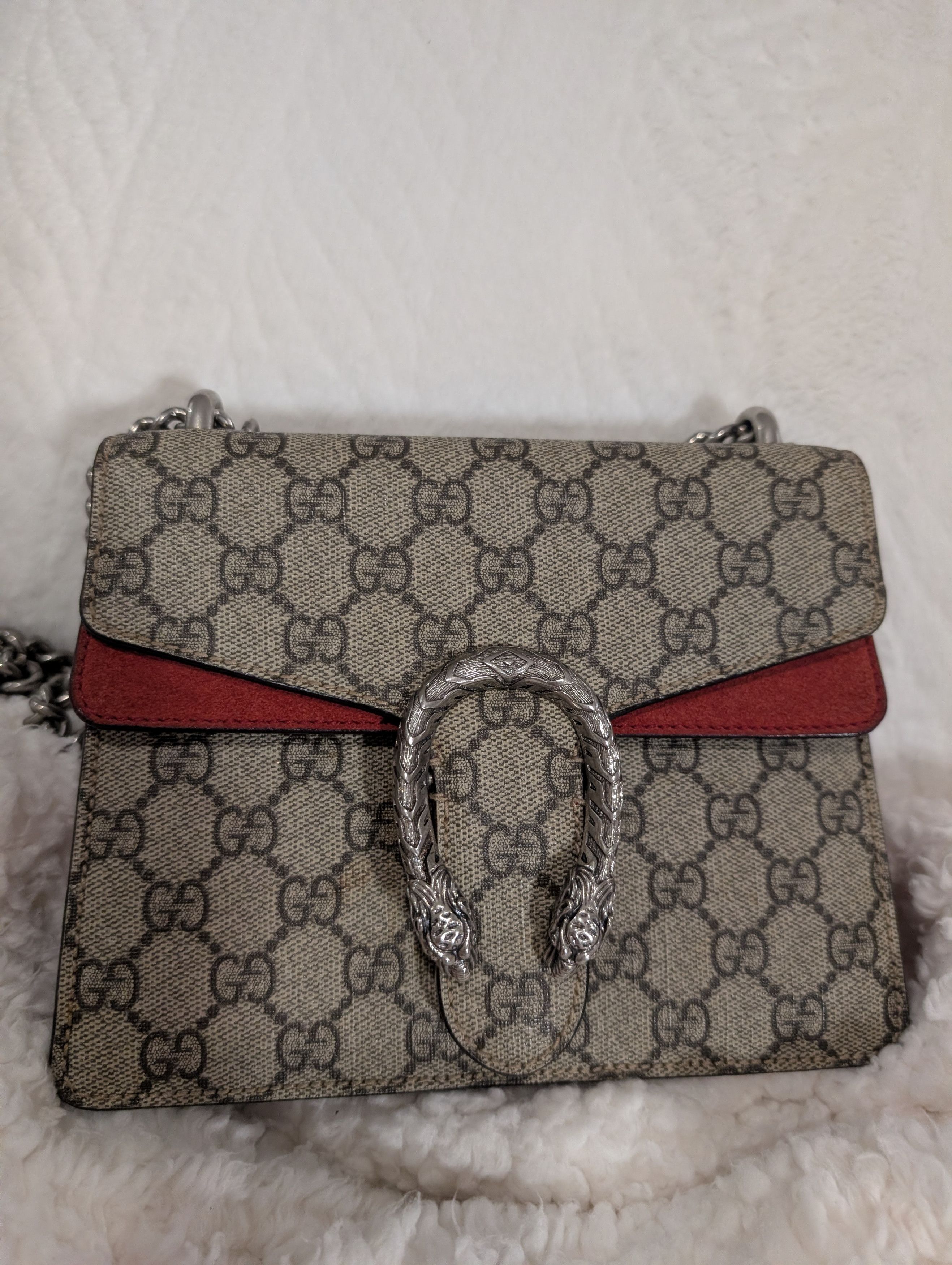 Gucci Gucci Beige Red GG Dionysus Size ONE SIZE - 14 Thumbnail
