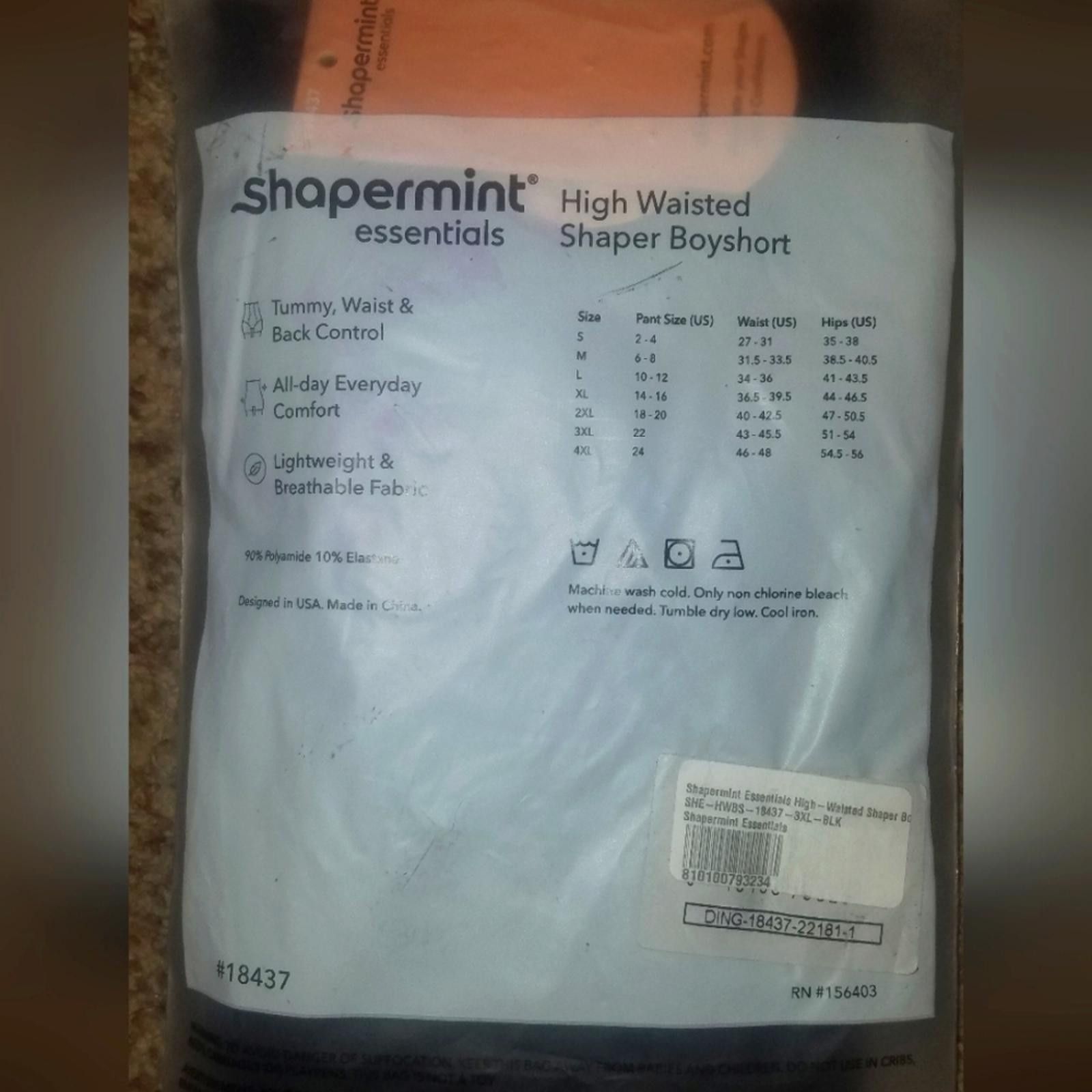 Designer NWT Shapermint Black High Waisted Shaper Boyshort Size 3XL Size ONE SIZE - 2 Thumbnail