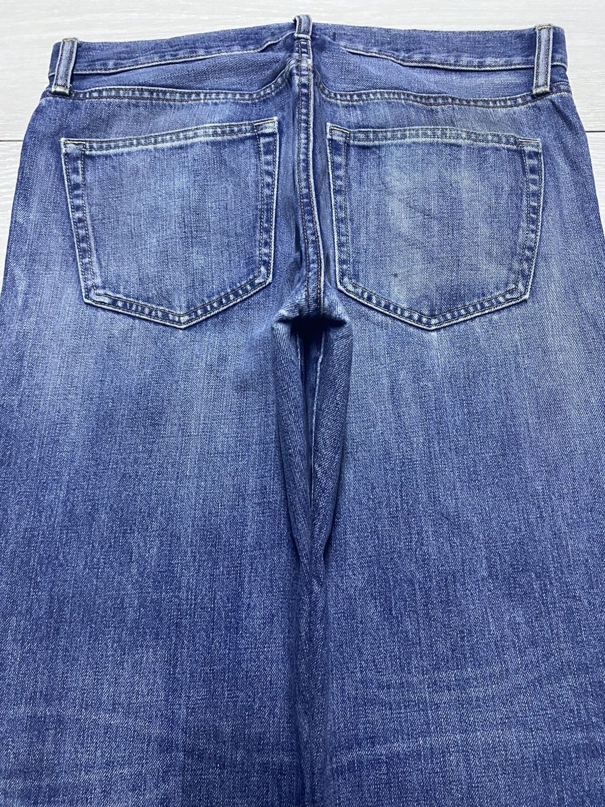 Takashi Murakami × Uniqlo Vintage Uniqlo UJ Faded Wash Distressed Loose Jeans Size US 33 - 4 Thumbnail