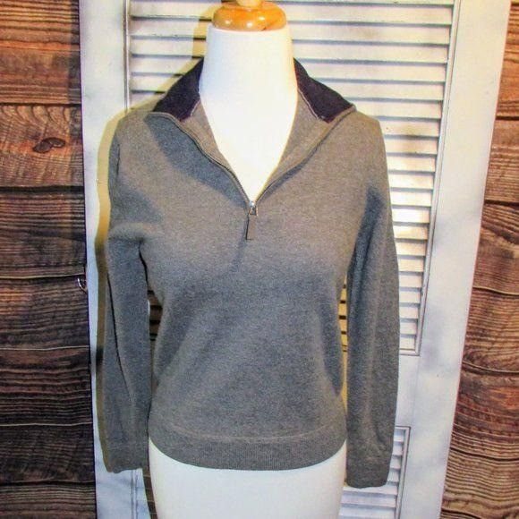 Nordstrom John W. Nordstrom Sm Merino Wool 1/4 Zip Sweater Size S / US 4 / IT 40 - 9 Thumbnail