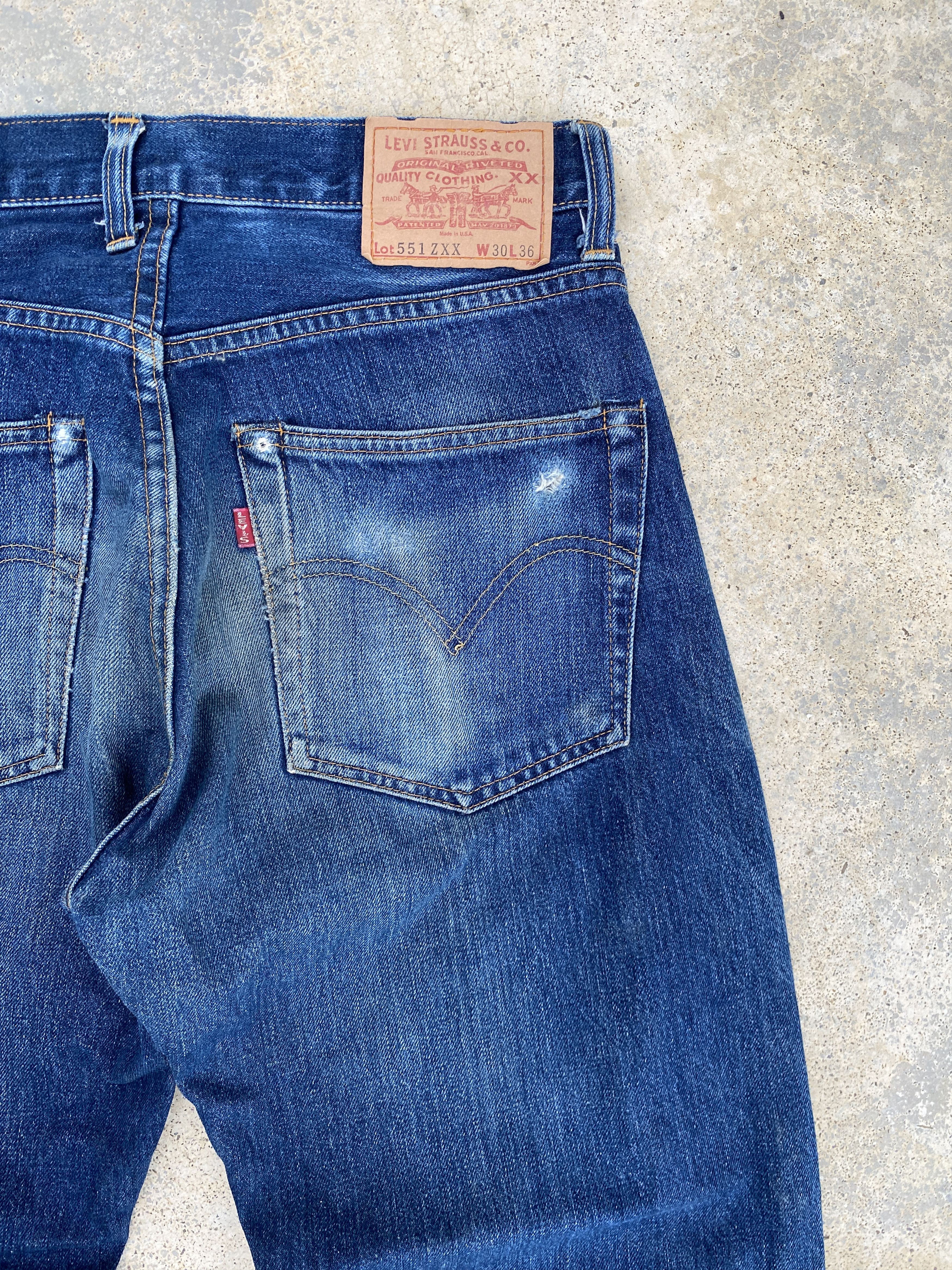 Levi's × Levi's Vintage Clothing Levis 551ZXX LVC USA Big E Selvedge Jeans Size US 30 / EU 46 - 14 Thumbnail