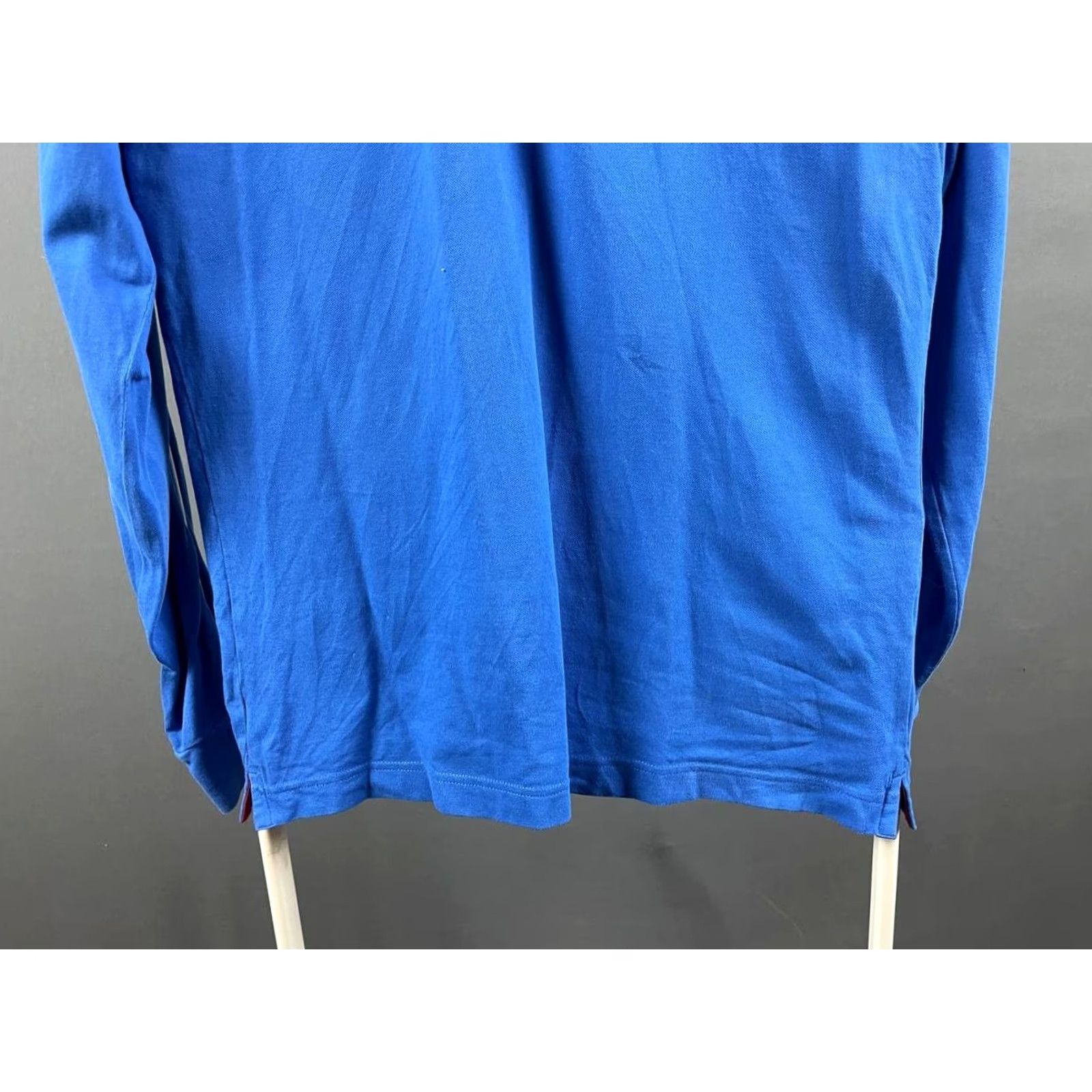 La Martina La Martina Polo Shirt Blue Mens Slim-Fit Long Sleeve Regular Size L Embroidered Collar Polo Size US L / EU 52-54 / 3 - 4 Thumbnail