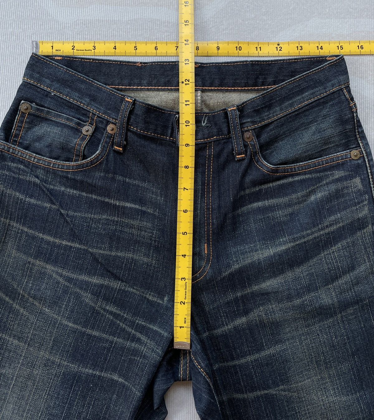 Edwin Vintage Edwin 504 Straight Jeans (LG116) Size US 30 / EU 46 - 13 Thumbnail