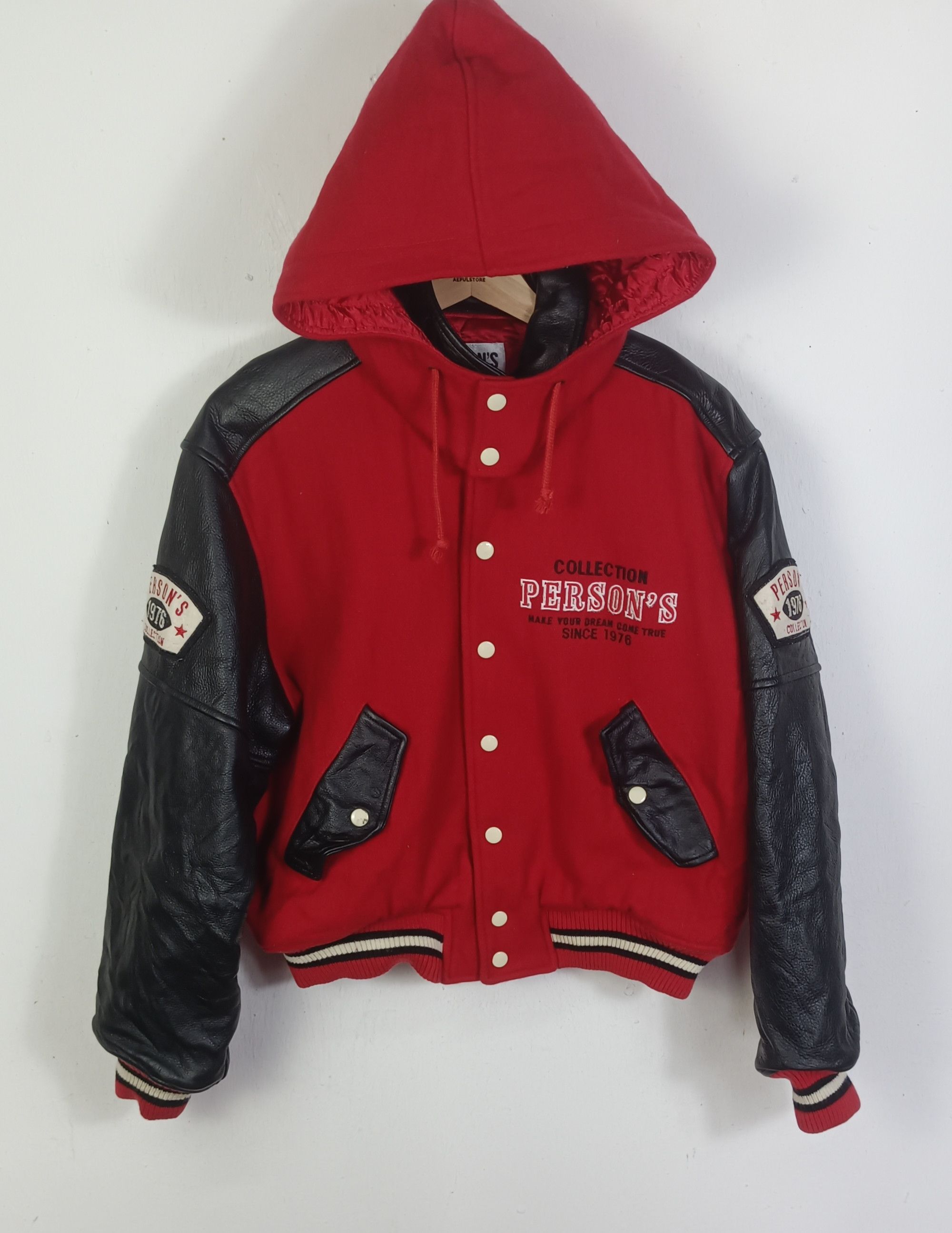 PERSON'S Vintage Person's An Atircle Collection Wool & Leather Jacket Size US L / EU 52-54 / 3 - 1 Thumbnail