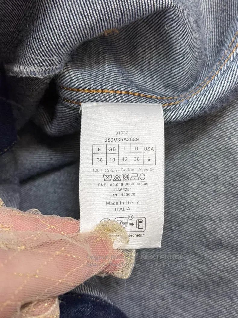 Dior Dior Little bee embroidered belt gradient denim long-sleev Size XS / US 0-2 / IT 36-38 - 6 Thumbnail