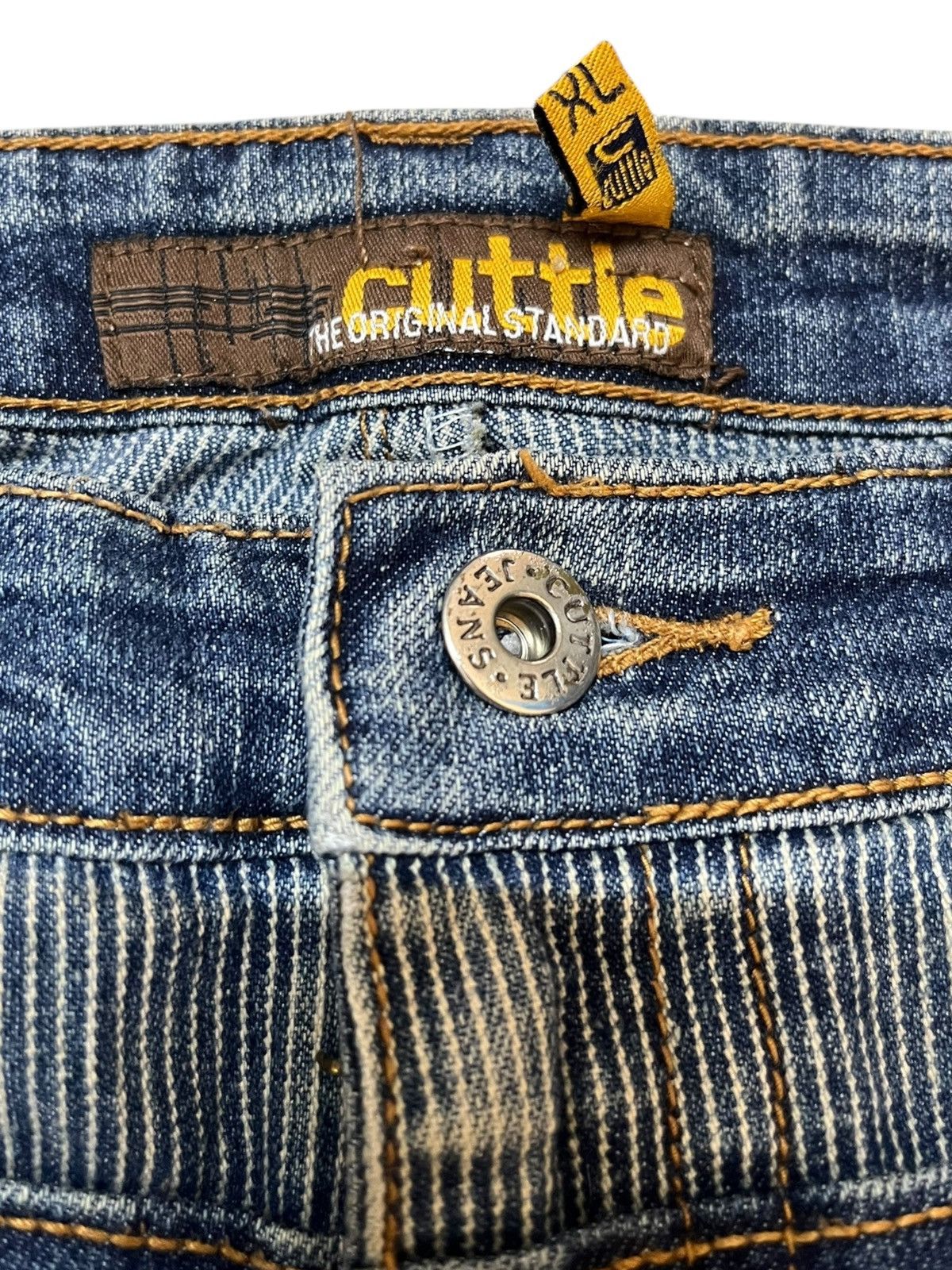 Japanese Brand Vintage Cuttle Double Waist Flare Denim Size US 31 - 6 Thumbnail