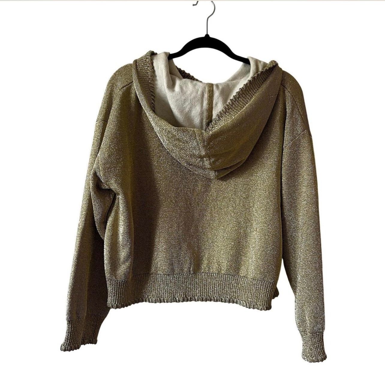 Cult Gaia Cult Gaia x GAP Metallic Gold Hoodie Top Size S S1 Size S / US 4 / IT 40 - 4 Thumbnail