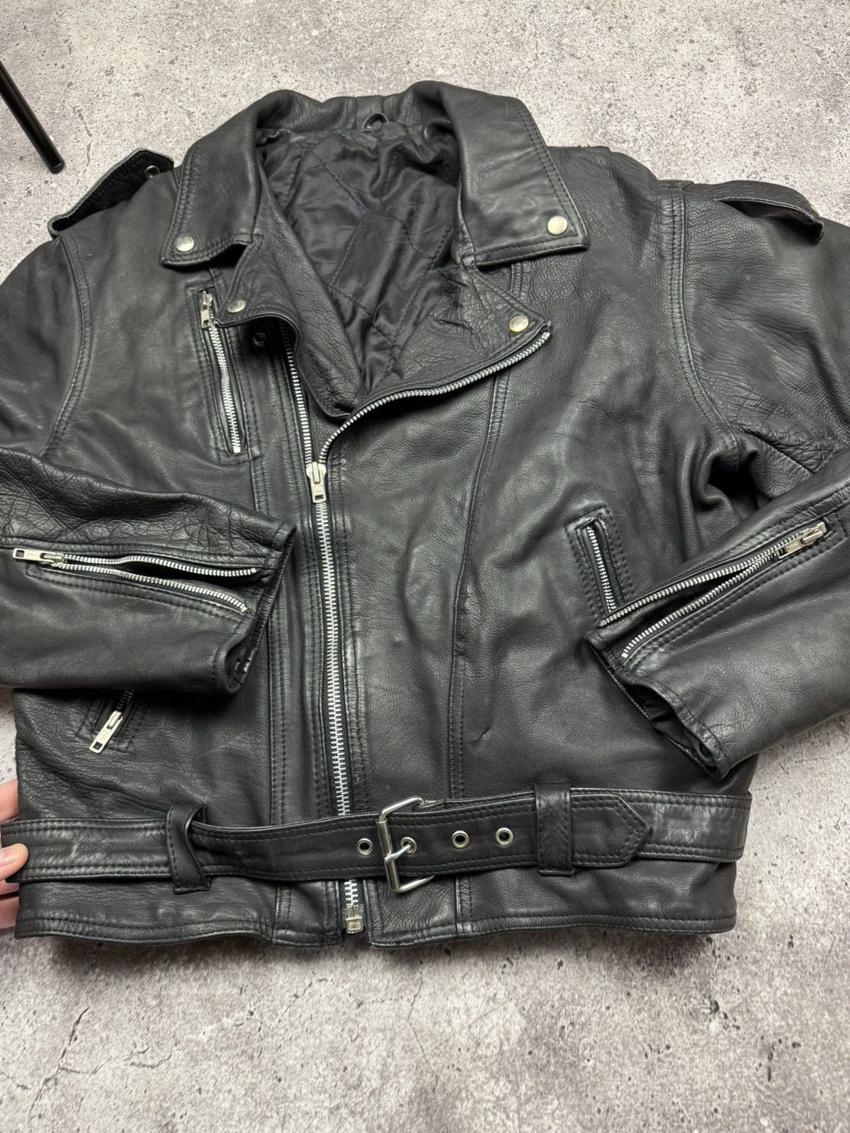 Diesel 🏍Vintage Leather Biker Jacket Motorcycle Diesel Style Size US S / EU 44-46 / 1 - 8 Thumbnail