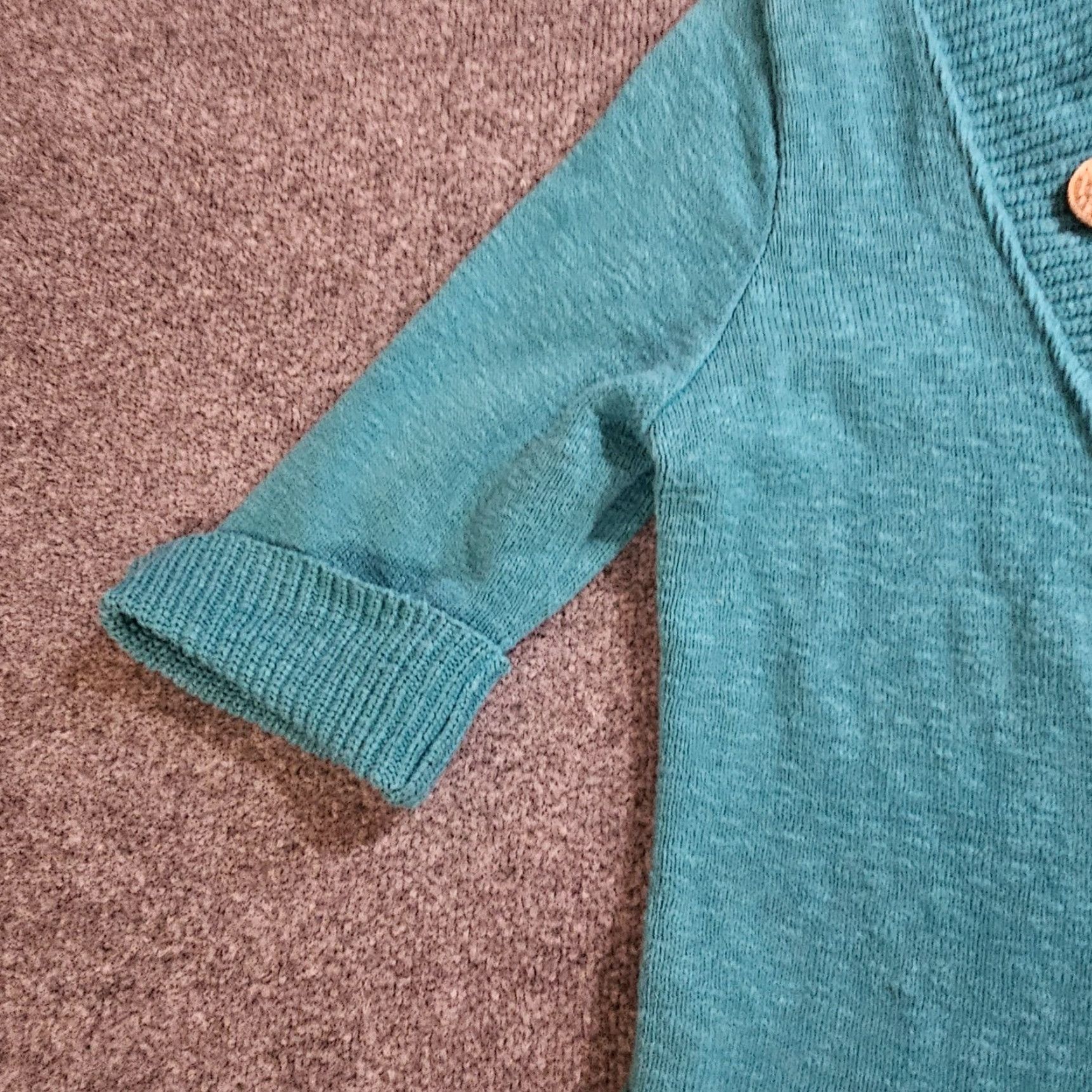 Vintage Willow Cardigan Sweater Womens Large Green Knit Sun Buttons 3/4 Sleeve Casual Size L / US 10 / IT 46 - 4 Thumbnail