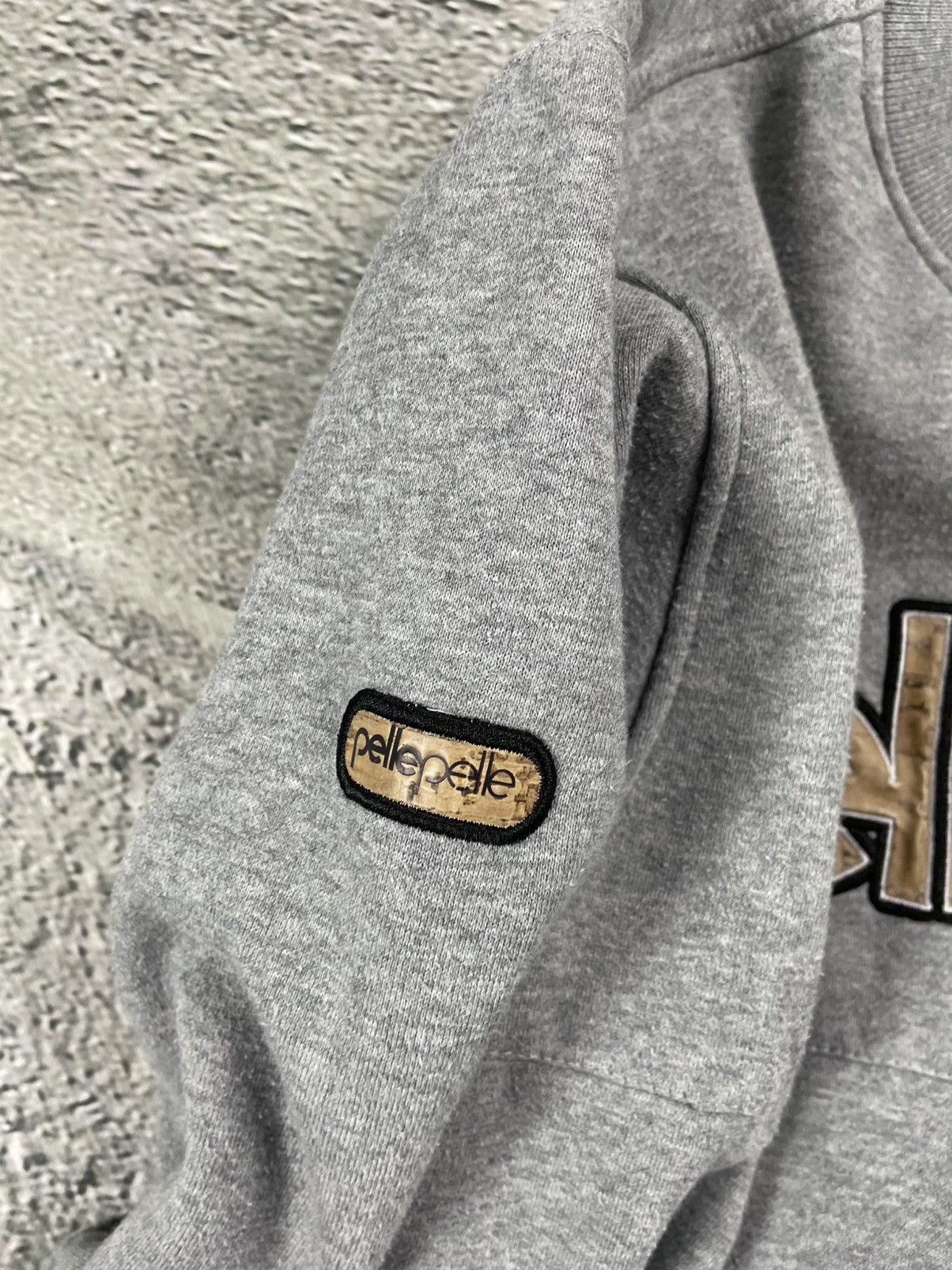 Pelle Pelle Pelle Pelle sweatshirt big logo 90s beige grey crewneck Size US S / EU 44-46 / 1 - 4 Thumbnail