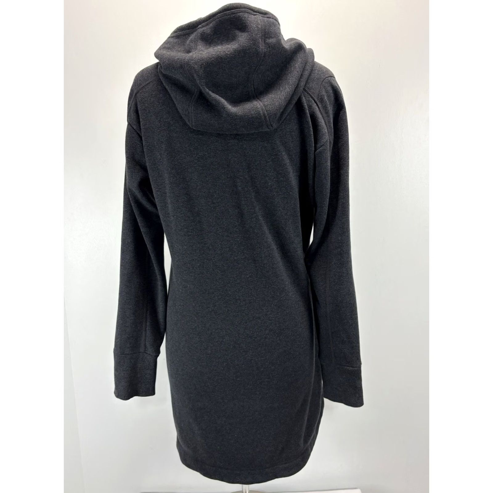 Athleta Athleta Hoodie Sweatshirt Dress Women’s L Grey Fleece Lined Pockets Pullover Size L / US 10 / IT 46 - 3 Thumbnail