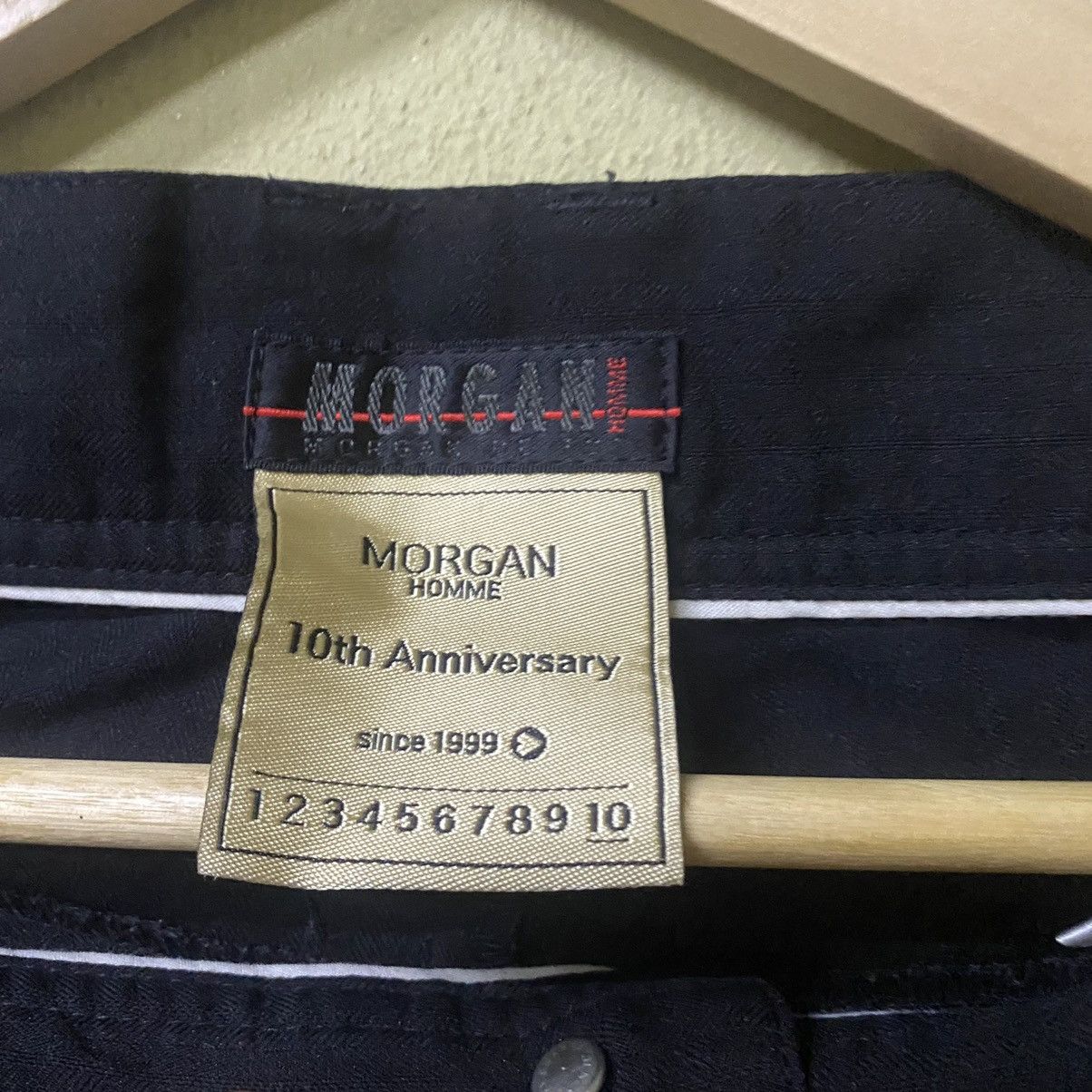 Japanese Brand Morgan homme pants multi pocket zip black nice design Size 28" / US 6 / IT 42 - 6 Thumbnail