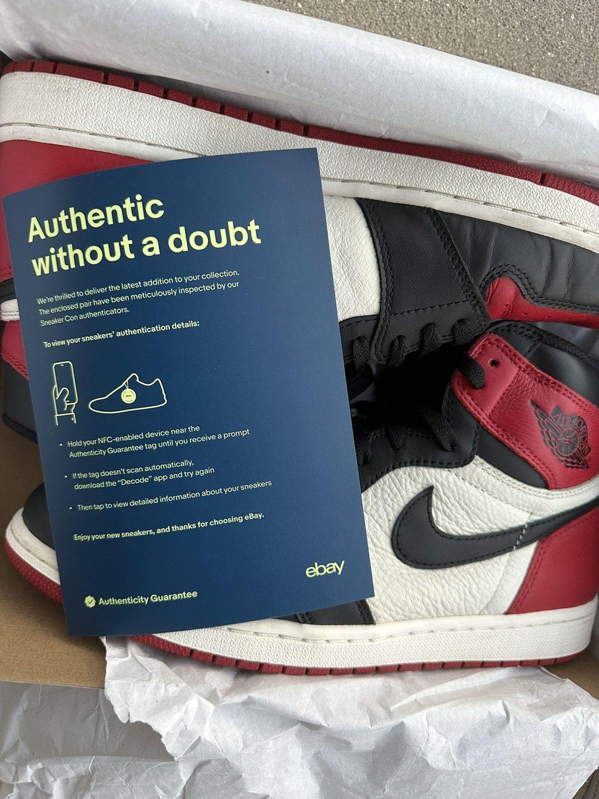 Jordan Brand × Nike Jordan 1 OG Bred Toe Size US 11 / EU 44 - 6 Thumbnail