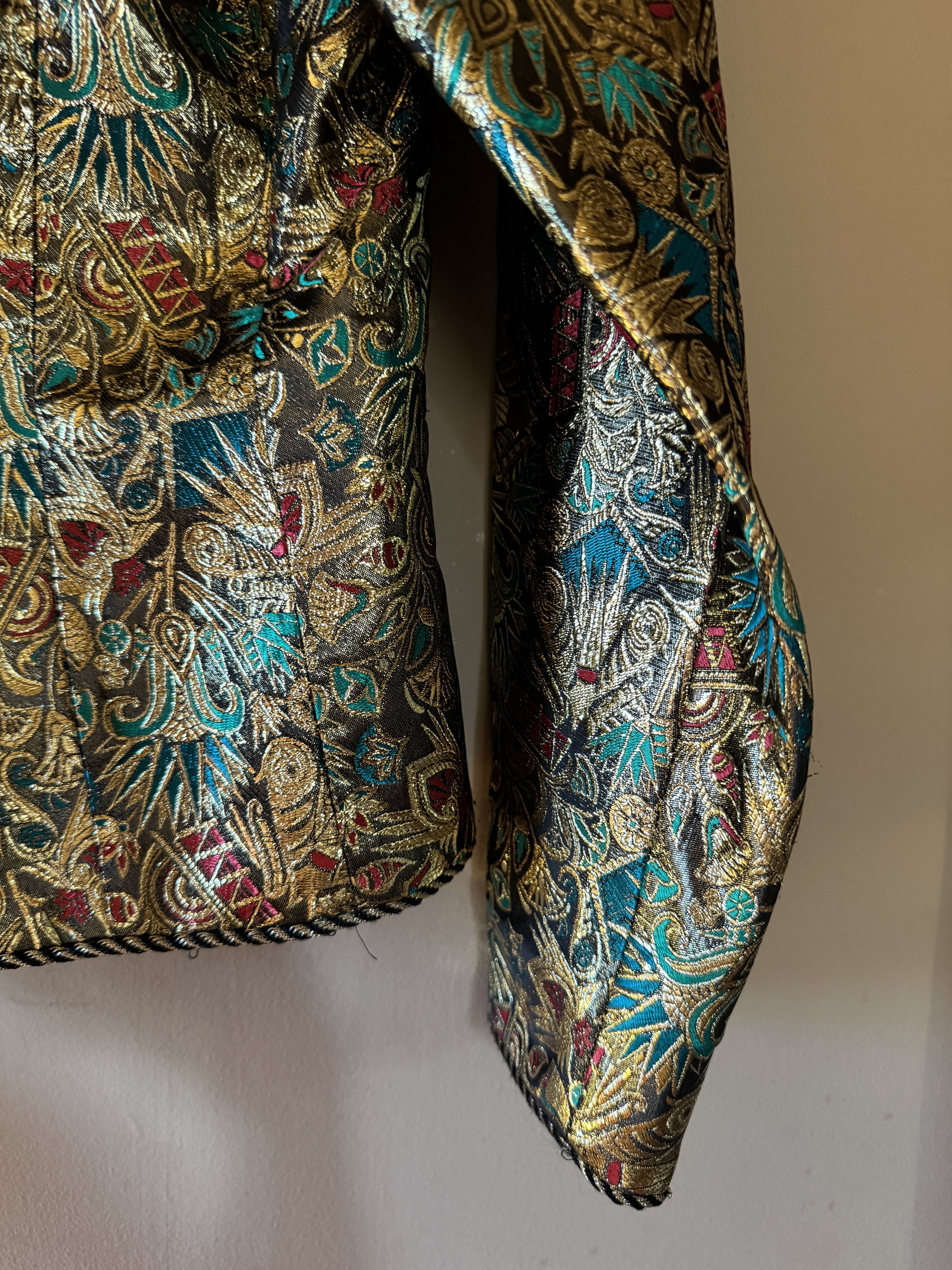 Guy Laroche Gold Brocade Vintage Jacket Size S / US 4 / IT 40 - 14 Thumbnail