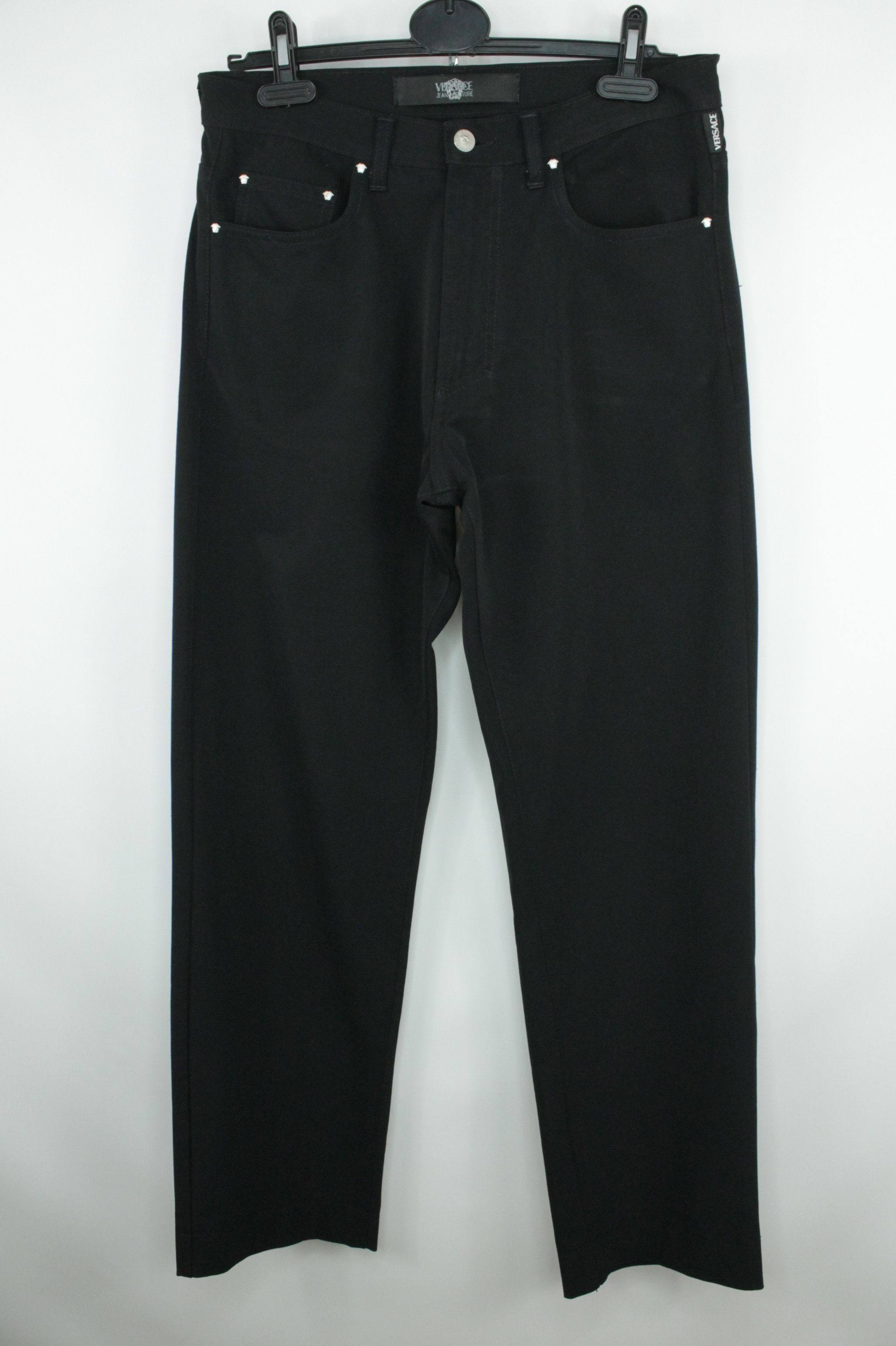 Versace Versace Jeans Couture Black Stretch Nylon Trousers Pants Size US 32 / EU 48 - 1 Thumbnail