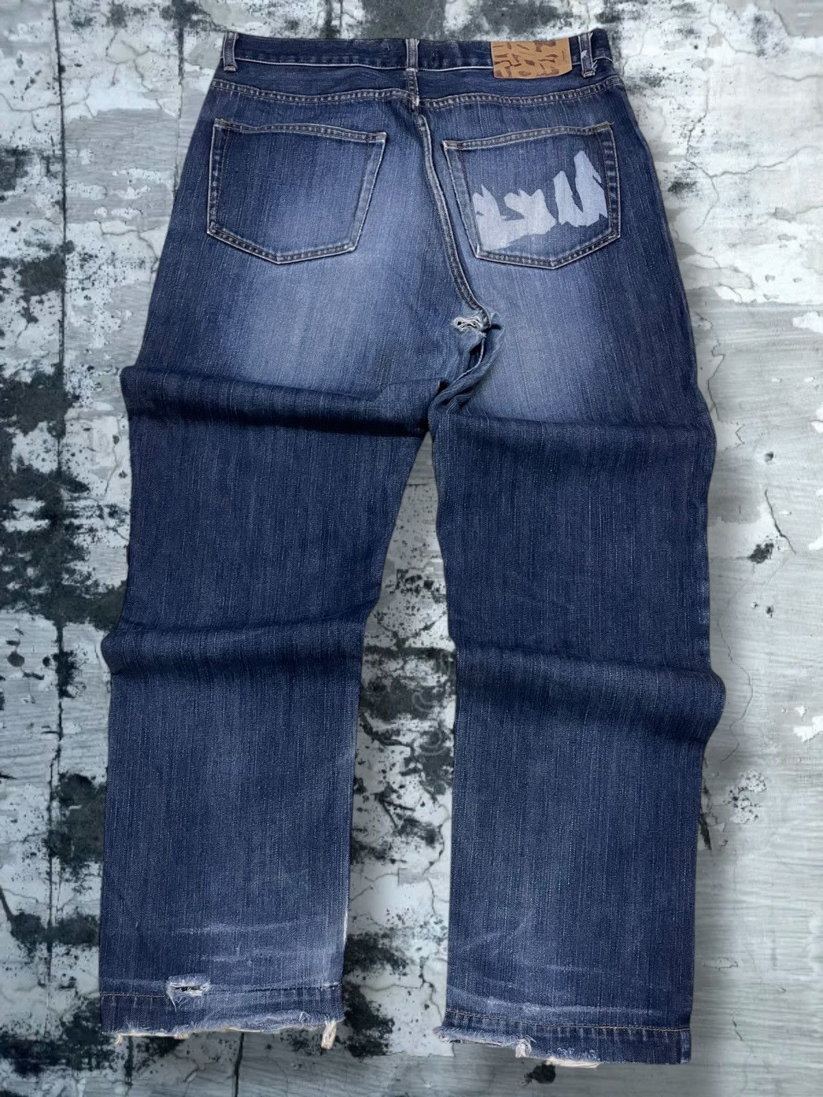 Japanese Brand Vintage Og 1990s Japan Designer Sublimation Distressed Denim Size US 33 - 10 Thumbnail