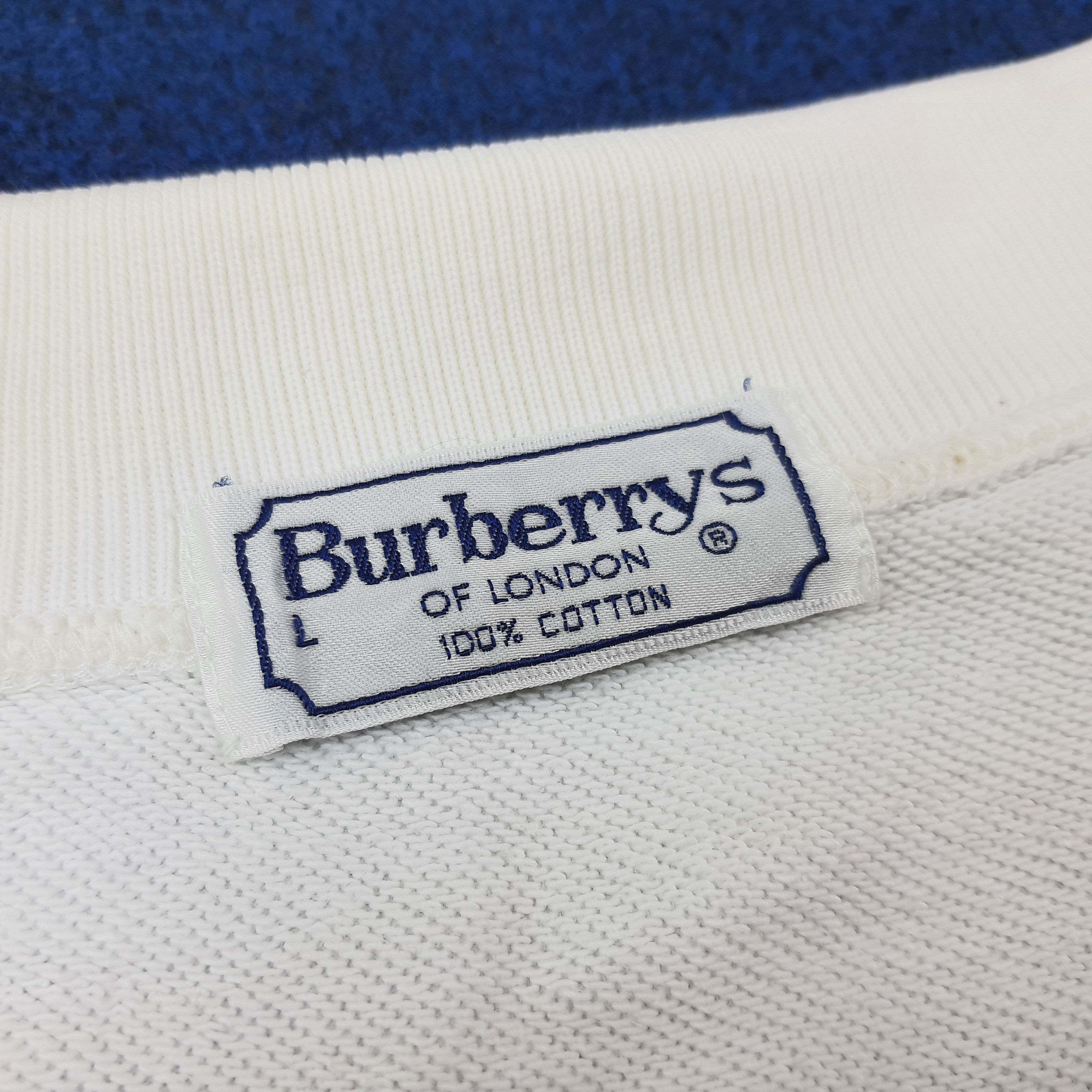 Burberry Vintage Burberrys of London Designer Sweatshirt C241N22 Size US XL / EU 56 / 4 - 4 Thumbnail