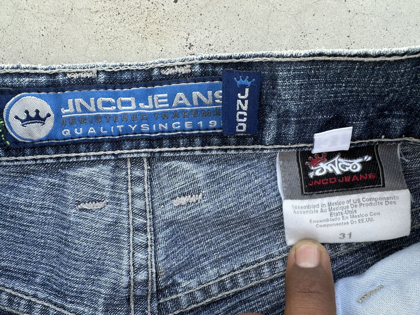 JNCO × Vintage Vintage JNCO Jeans Baggy Denim Shorts Size US 31 - 10 Thumbnail