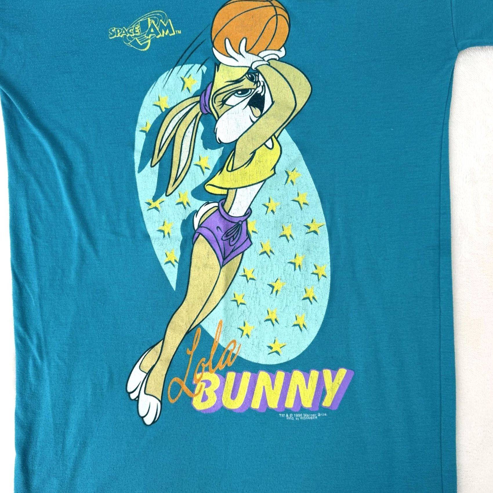 Vintage VINTAGE Space Jam Lola Bunny Shirt Mens M Blue Graphic Tee 1996 Size US M / EU 48-50 / 2 - 2 Thumbnail