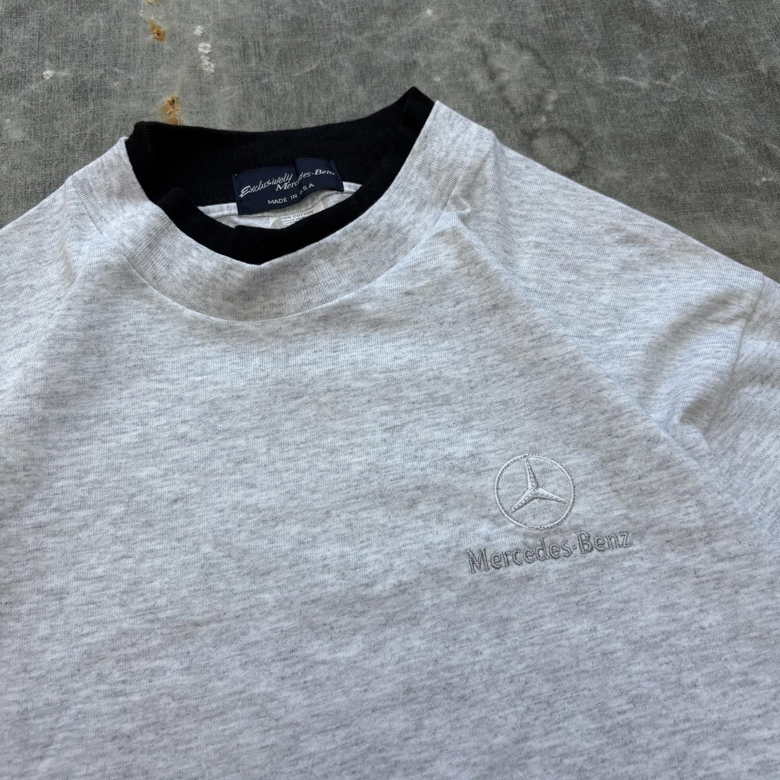 Mercedes-Benz Vintage Rare 80s 90s Embroidered Mercedes Benz Cars Shirt Size US M / EU 48-50 / 2 - 2 Thumbnail