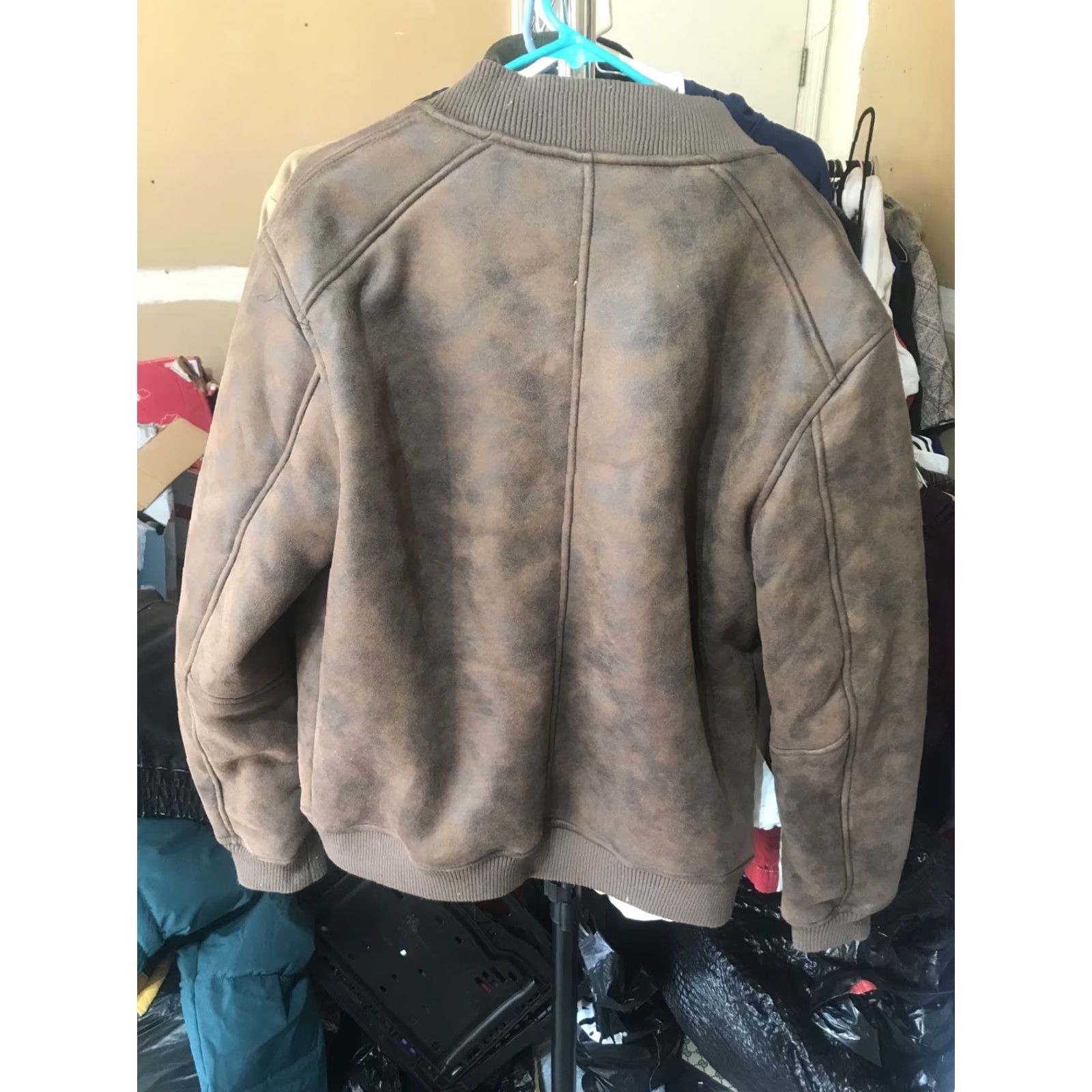 Vintage SLATE & STONE SHERPA LINED BOMBER Large Size US L / EU 52-54 / 3 - 3 Thumbnail