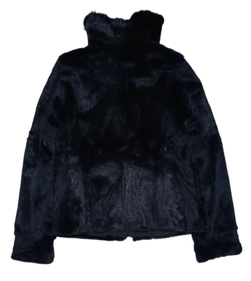 If Six Was Nine DAS.IST Hairy black skin Leather Jacket Size M / US 6-8 / IT 42-44 - 3 Thumbnail