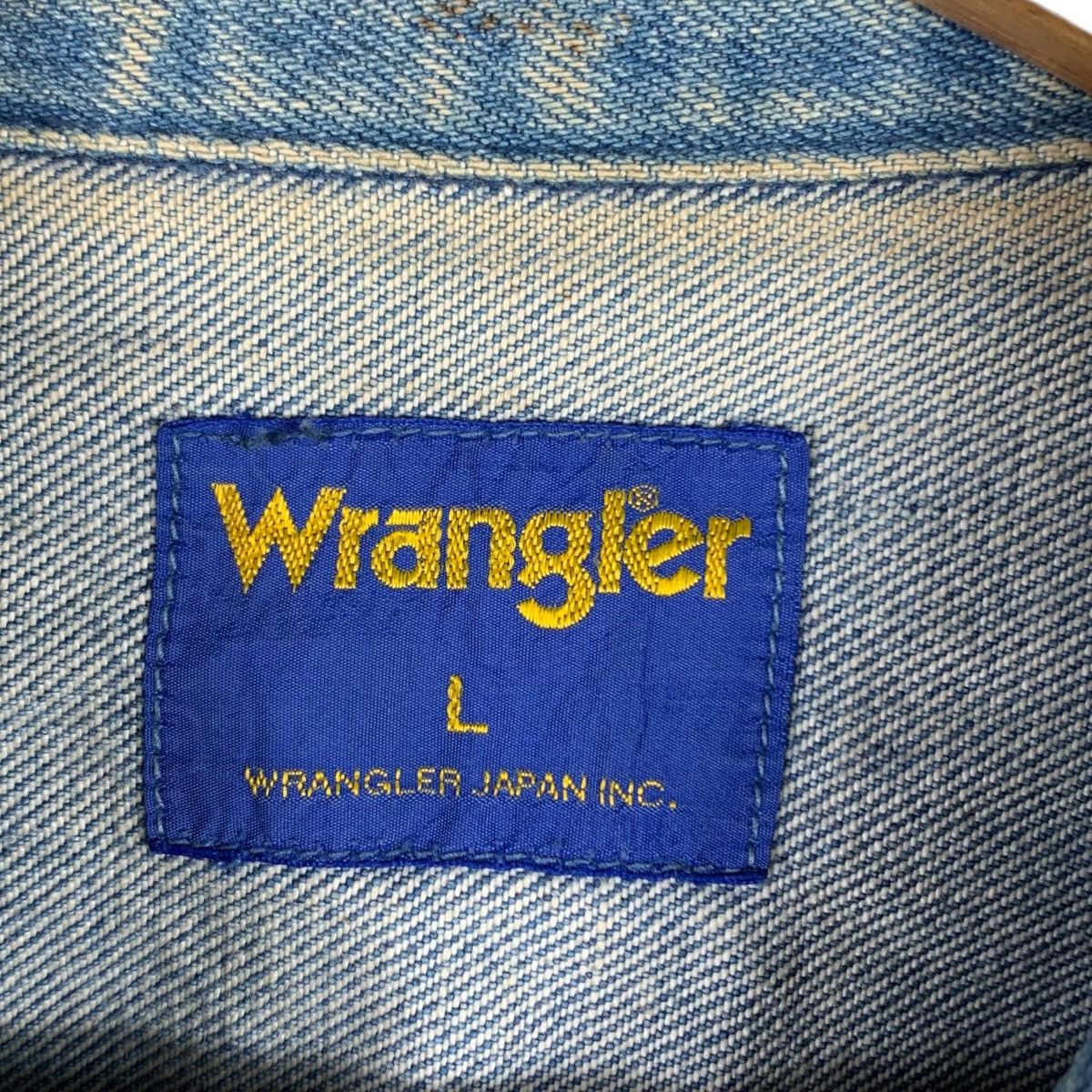 Japanese Brand Vintage 90s WRANGLER Japanese Brand Denim Jeans Jacket Size US L / EU 52-54 / 3 - 6 Thumbnail