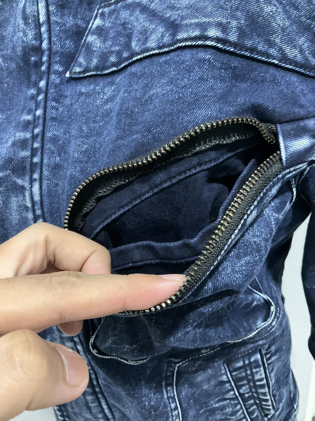 If Six Was Nine × Japanese Brand × Le Grande Bleu (L.G.B.) Rare Jacket Biker Denim Japan Brand Size S / US 4 / IT 40 - 4 Thumbnail