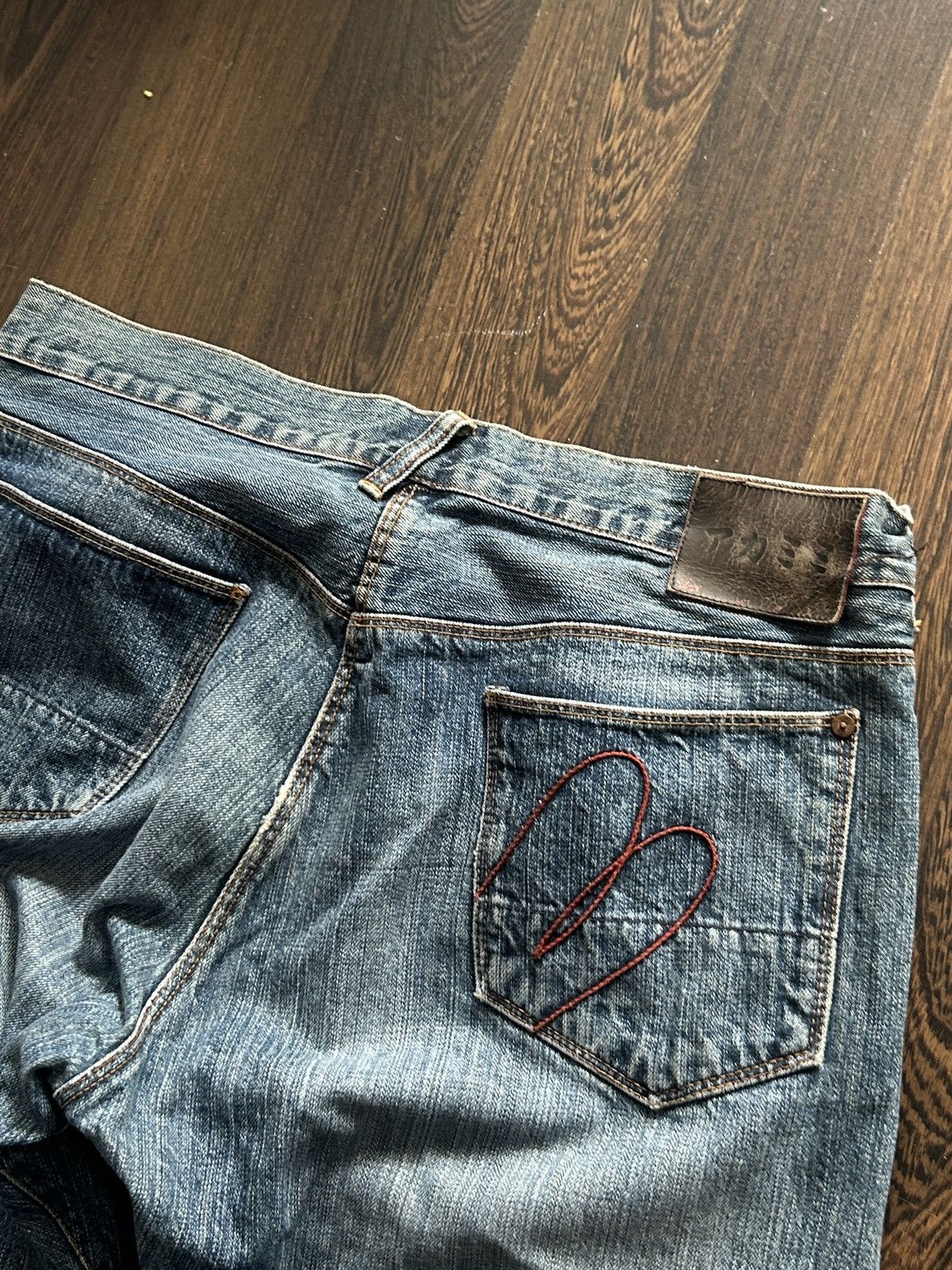 Paul Smith Red Ear × Vintage 💥 VINTAGE 💥 Paul Smith Red Ear Selvedge Distressed Jeans Size US 36 / EU 52 - 5 Thumbnail