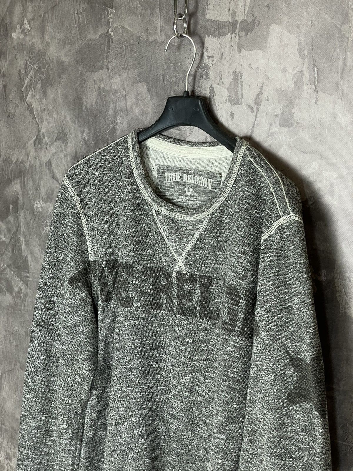 True Religion Vintage True Religion Sweatshirt Big Logo Japan y2k 1990s Size US L / EU 52-54 / 3 - 7 Thumbnail