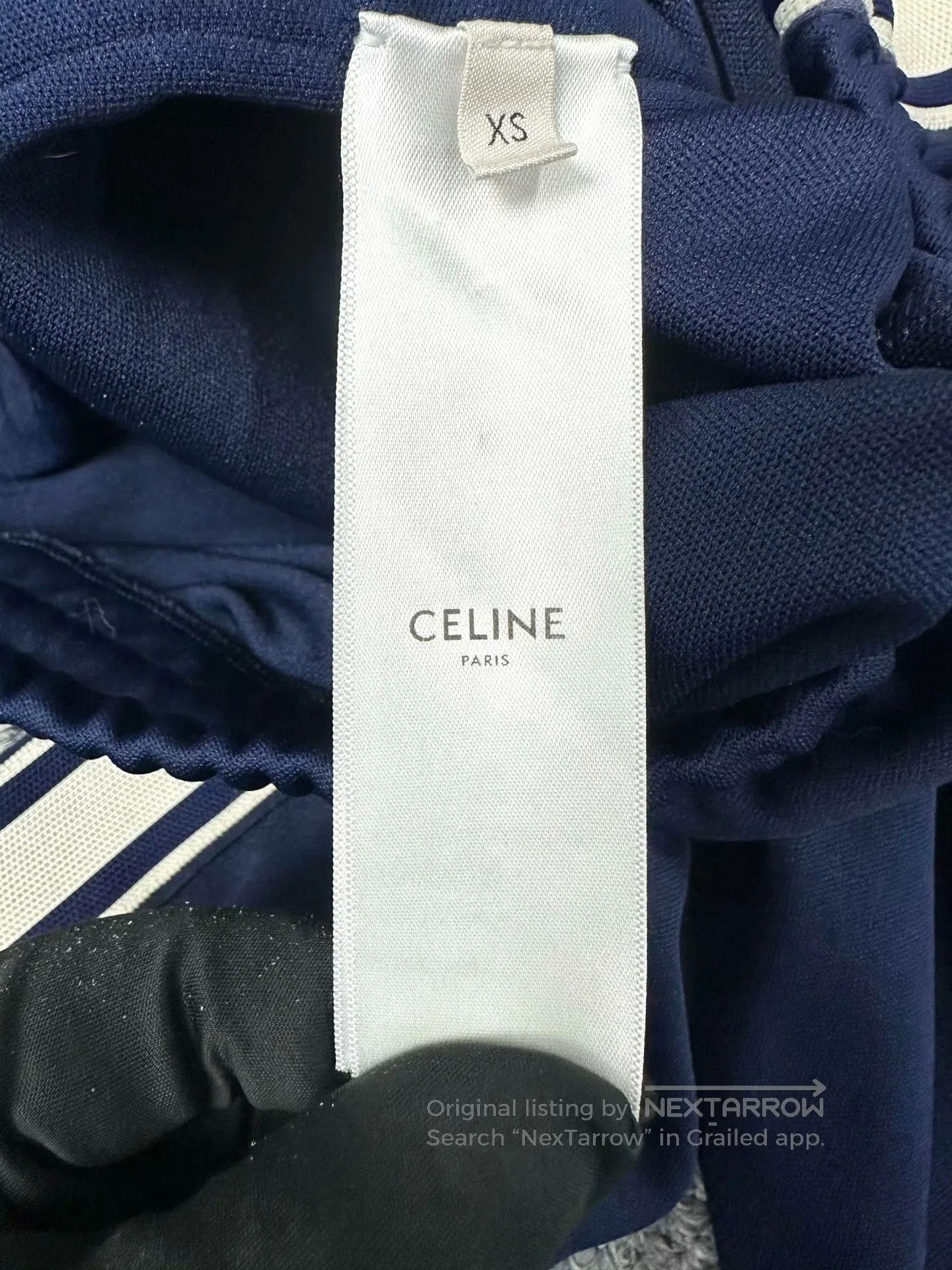 Celine CELINE size XS Navy Blue Embroidered Letter Logo Plain Kni Size US 26 / EU 42 - 4 Thumbnail