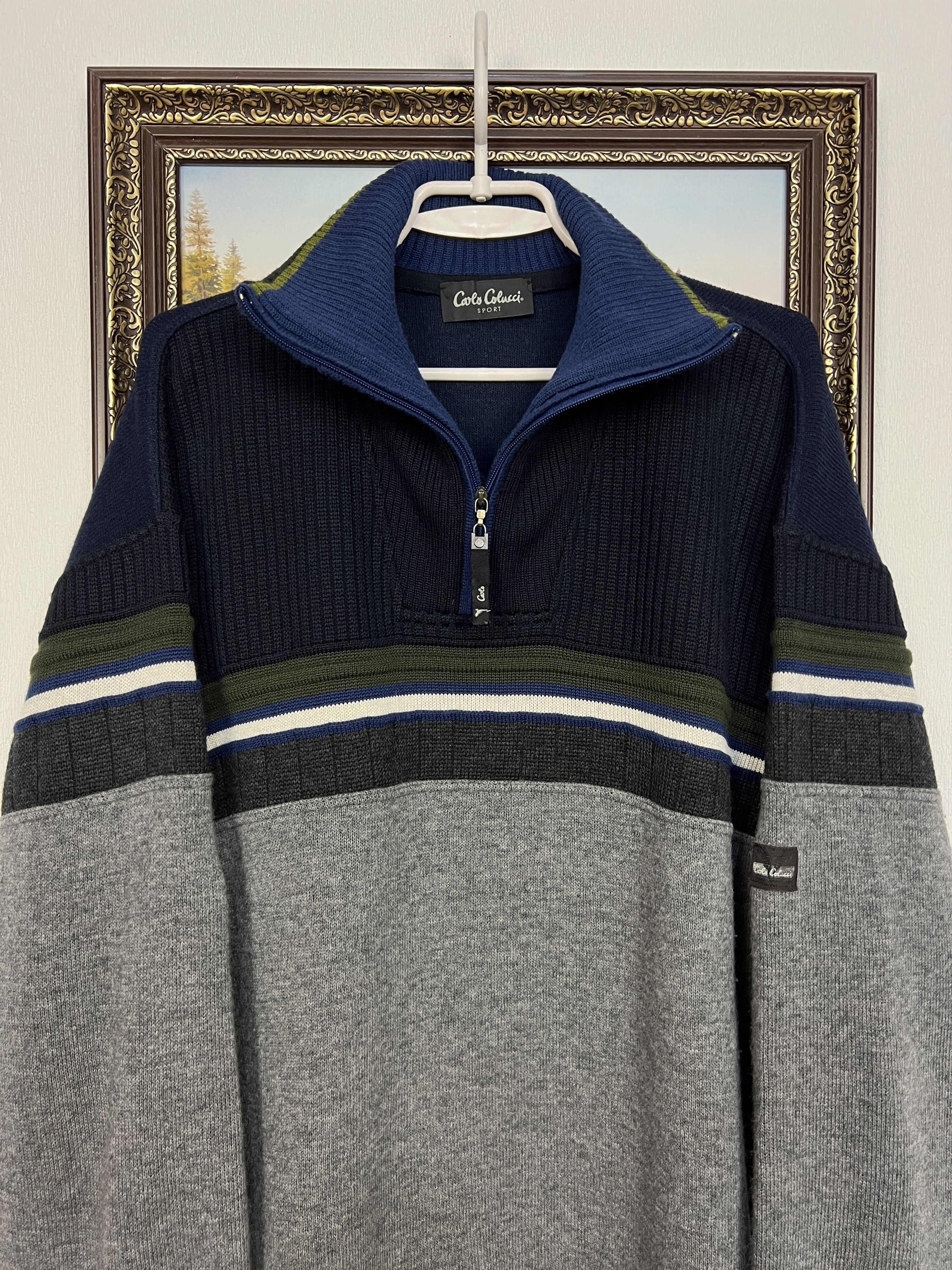 Carlo Colucci Vintage Carlo Colucci Sweater Jumper Pullover Rare Hype Size US L / EU 52-54 / 3 - 2 Thumbnail