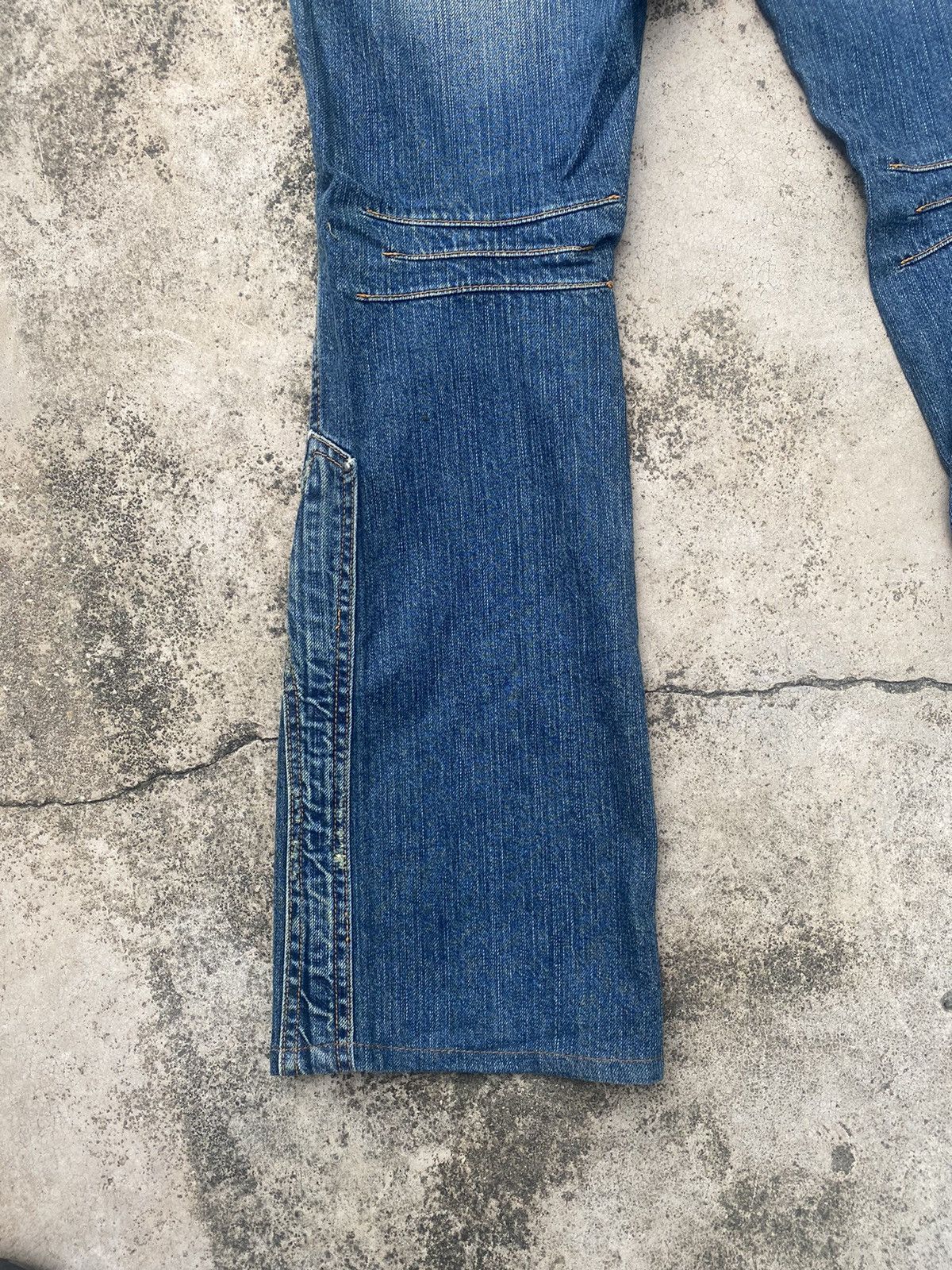 If Six Was Nine × Japanese Brand Flare Jeans Bison Double Knee Multipocket Size US 31 - 17 Thumbnail