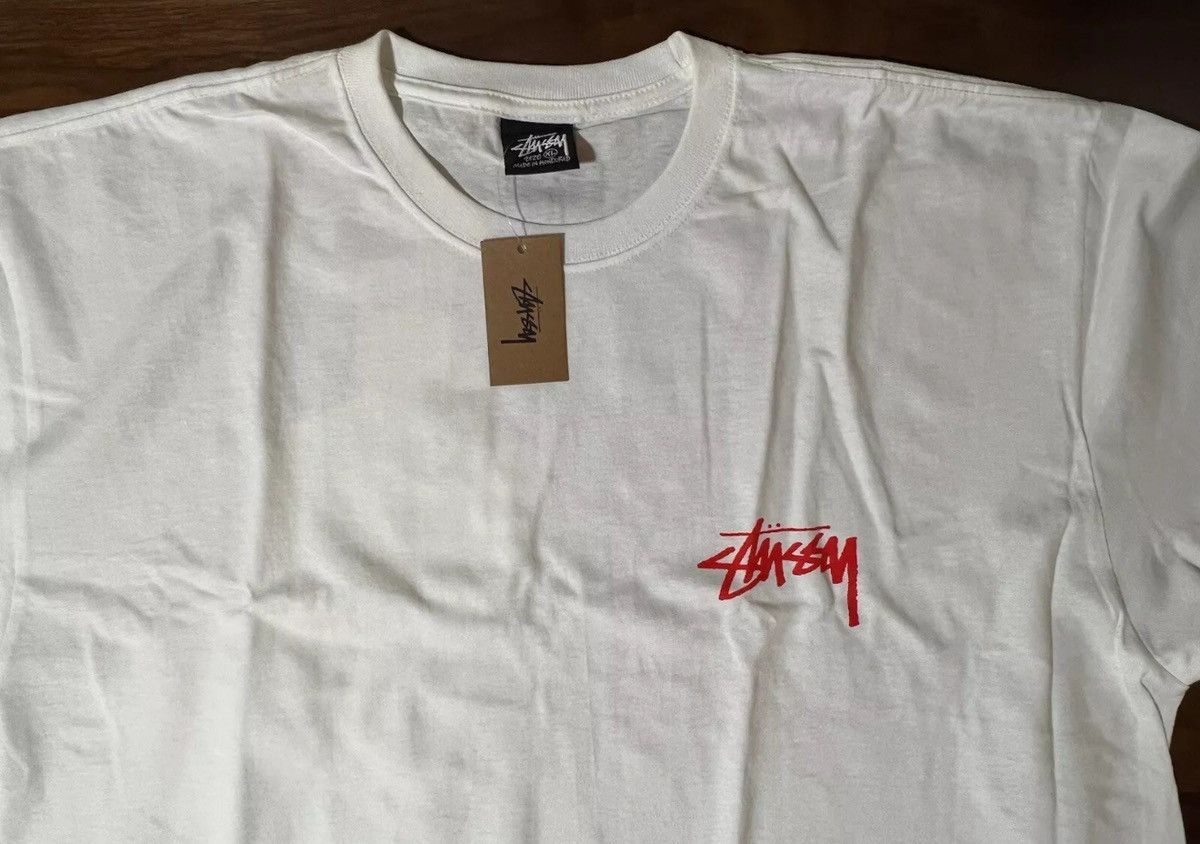 Stussy STÜSSY © 2023 SKATE TOUGH TEE WHITE COTTON T-SHIRT SIZE XL Size US XL / EU 56 / 4 - 3 Thumbnail