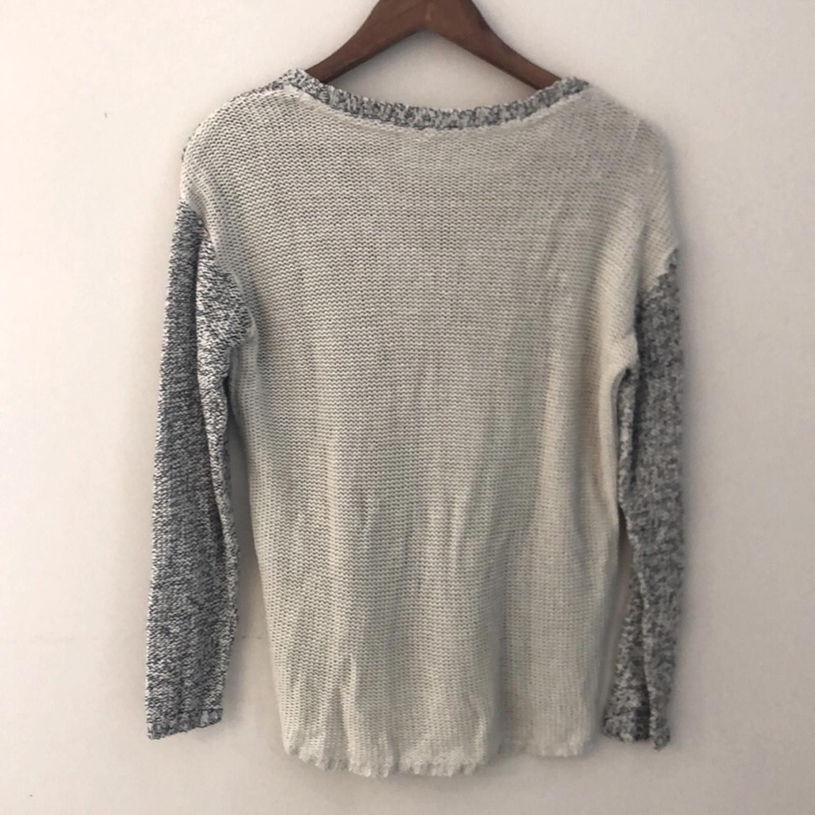 Other RD Style Sweater heather gray with cream panel long sleeve M Size M / US 6-8 / IT 42-44 - 2 Thumbnail