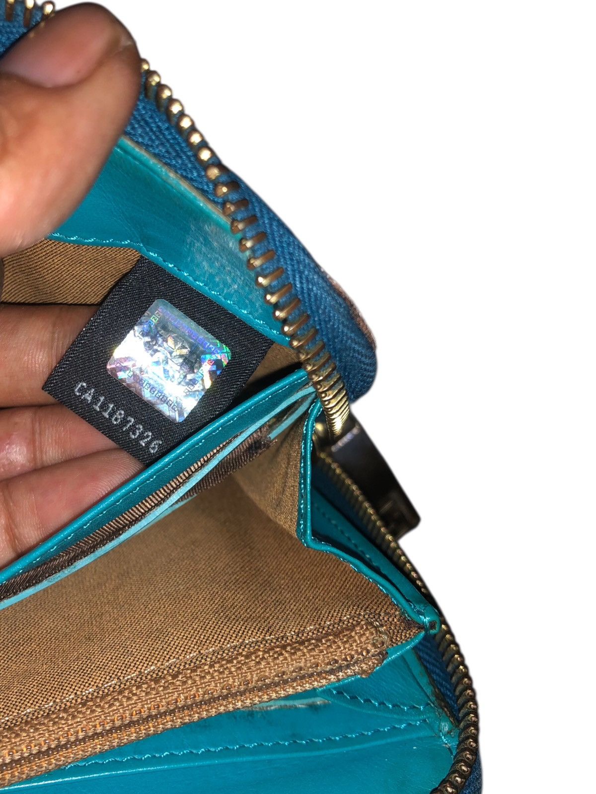 Fendi 💯🔥Authentic FENDI Fortune Spalmati Fish Zucca Long Wallet Size ONE SIZE - 8 Thumbnail