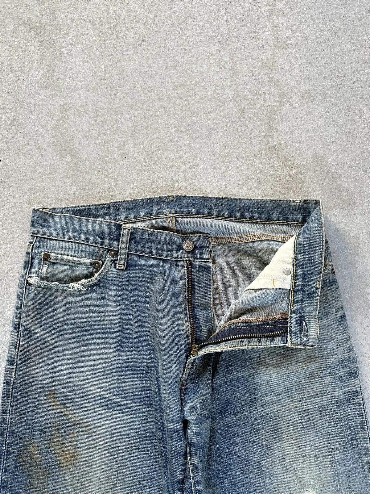 Vintage SEND OFFERS 🍁S-002 UNIQLO Japan Distressed Denim Rusty Pants Size US 33 - 12 Thumbnail