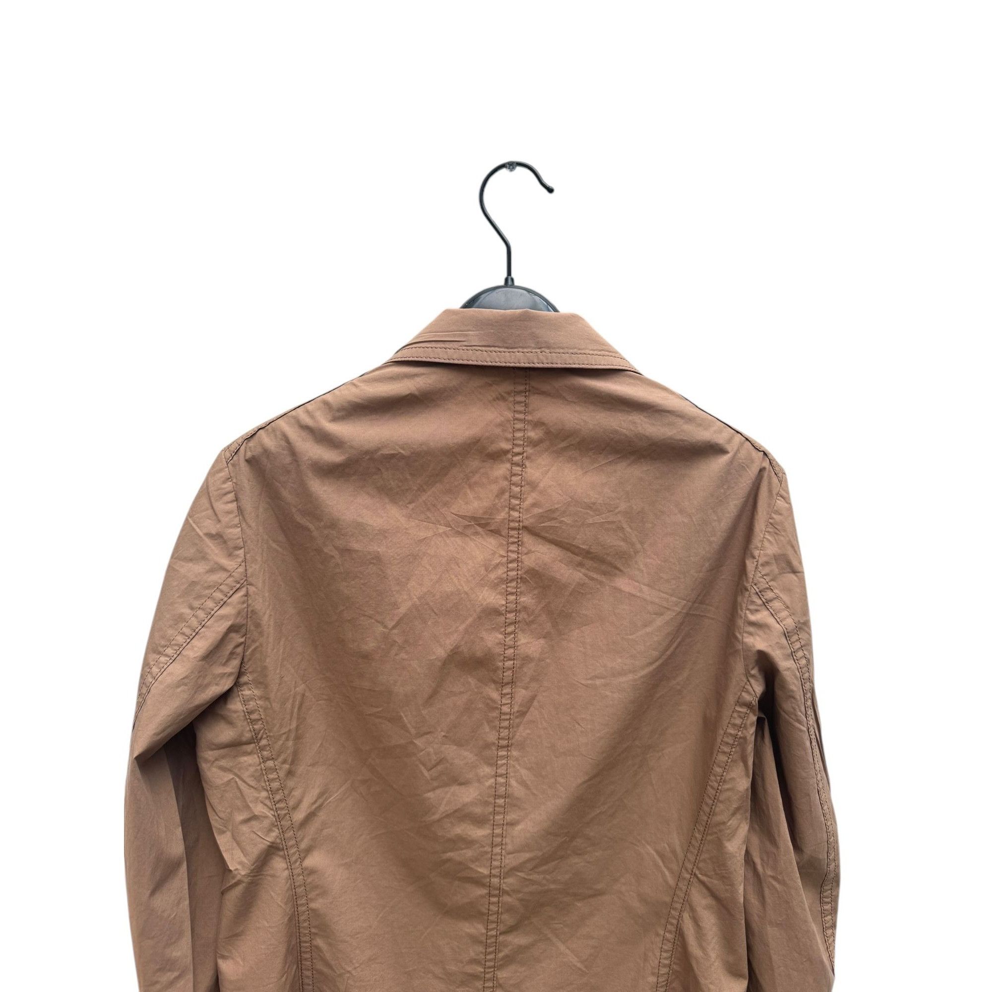 Jil Sander Brown Cotton Blazer Jacket Size S / US 4 / IT 40 - 4 Thumbnail