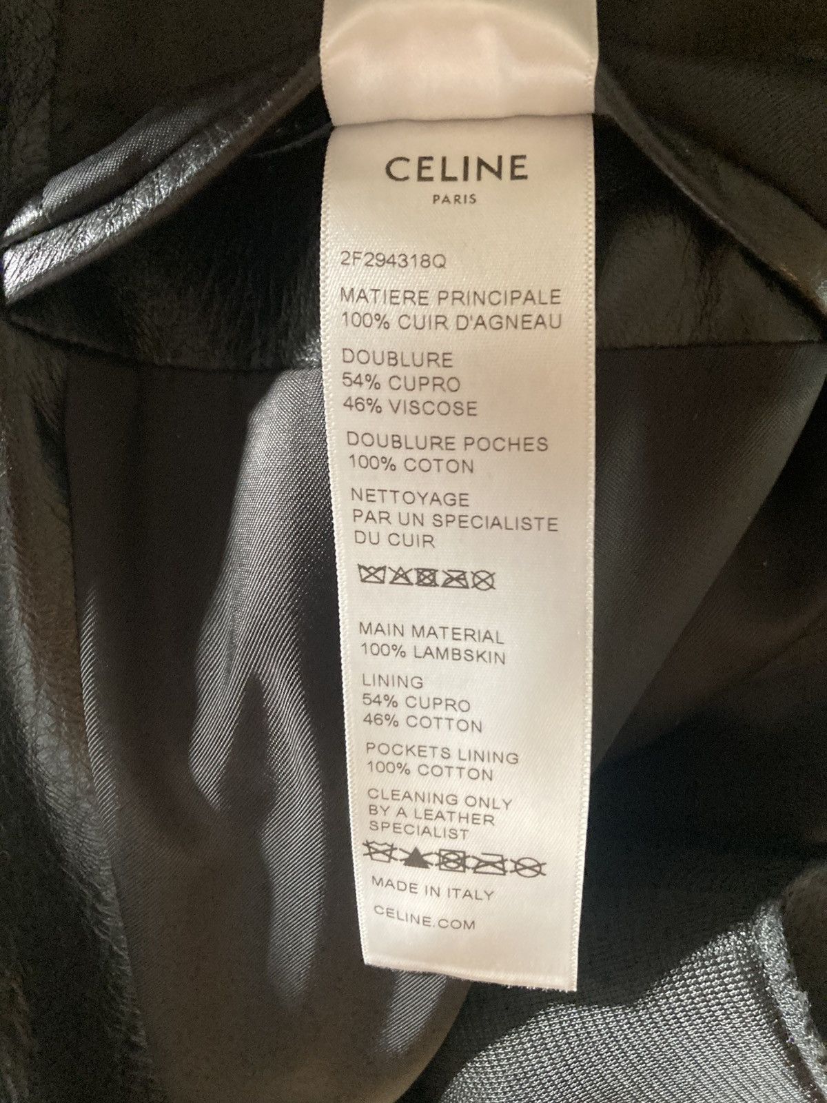 Celine Celine leather Blazer Size US M / EU 48-50 / 2 - 8 Thumbnail