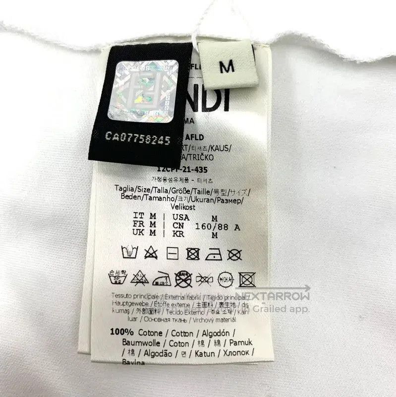 Fendi Fendi White Cotton Ladies T-Shirt, Size M . Size M / US 6-8 / IT 42-44 - 5 Thumbnail