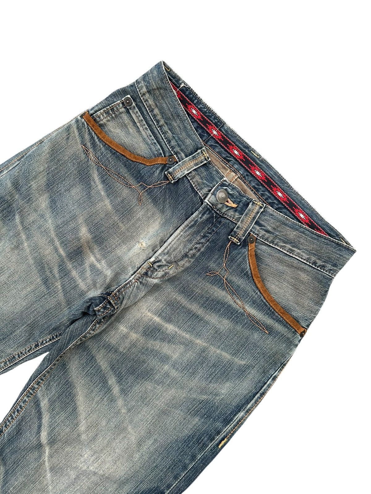 Kapital Vintage Edwin Navajo Rusty Distressed Denim Jeans Size US 32 / EU 48 - 2 Thumbnail