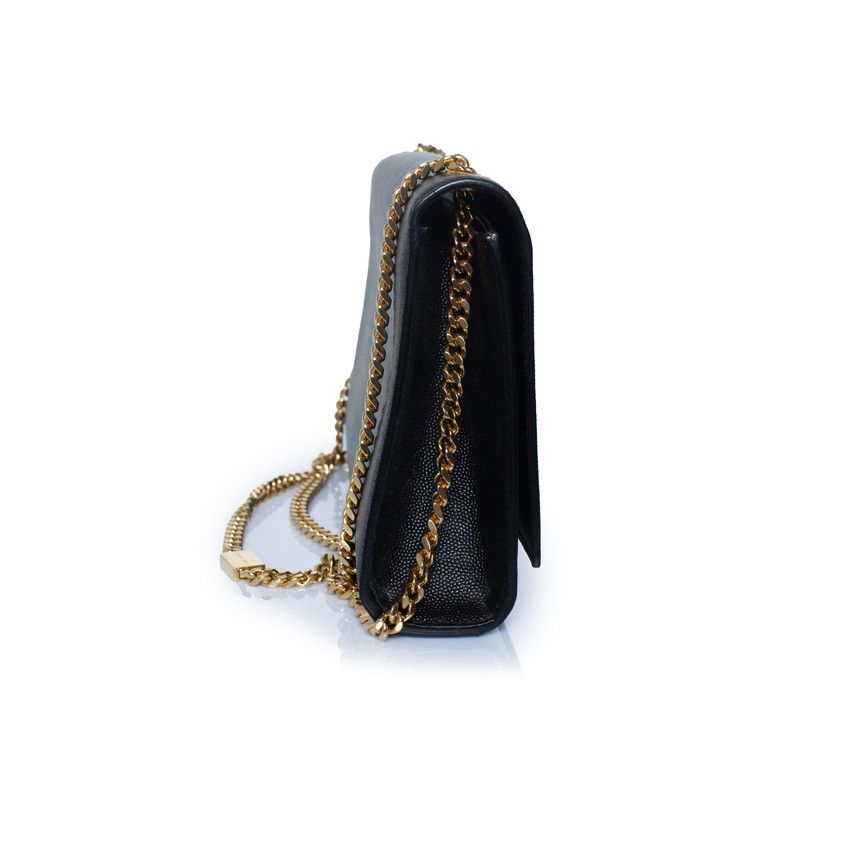 Saint Laurent Paris Saint Laurent, Medium Kate shoulder bag in black Size ONE SIZE - 6 Thumbnail