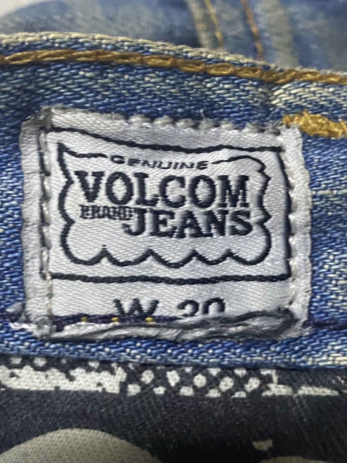 Volcom Vintae Volcom Crazy Mud Wash Distressed Baggy Jeans Size US 31 - 19 Thumbnail